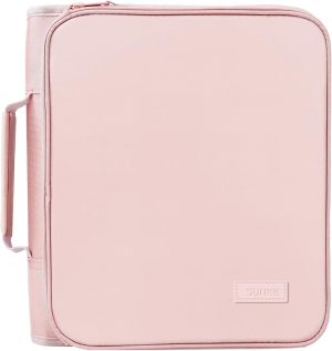 Home SUNEE Zippered Binder Bag with Handle, 2-Inch 3-Ring O-Ring,