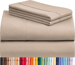 Home LuxClub 4 PC Queen Sheet Set, Breathable Luxury Bed Sheets,