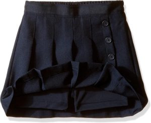 Home Nautica Girls' School Uniform Pleated Pull-on Scooter Skirt