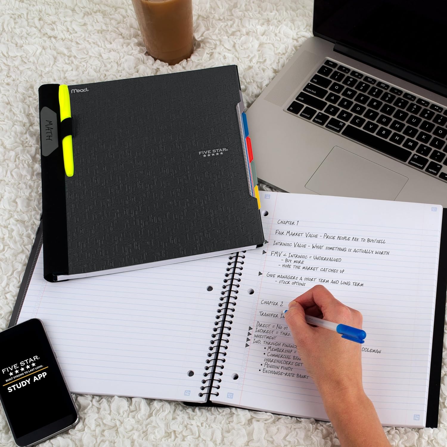 1785557976 review five star advance 5 subject notebook study app dividers college ruled black.jpg