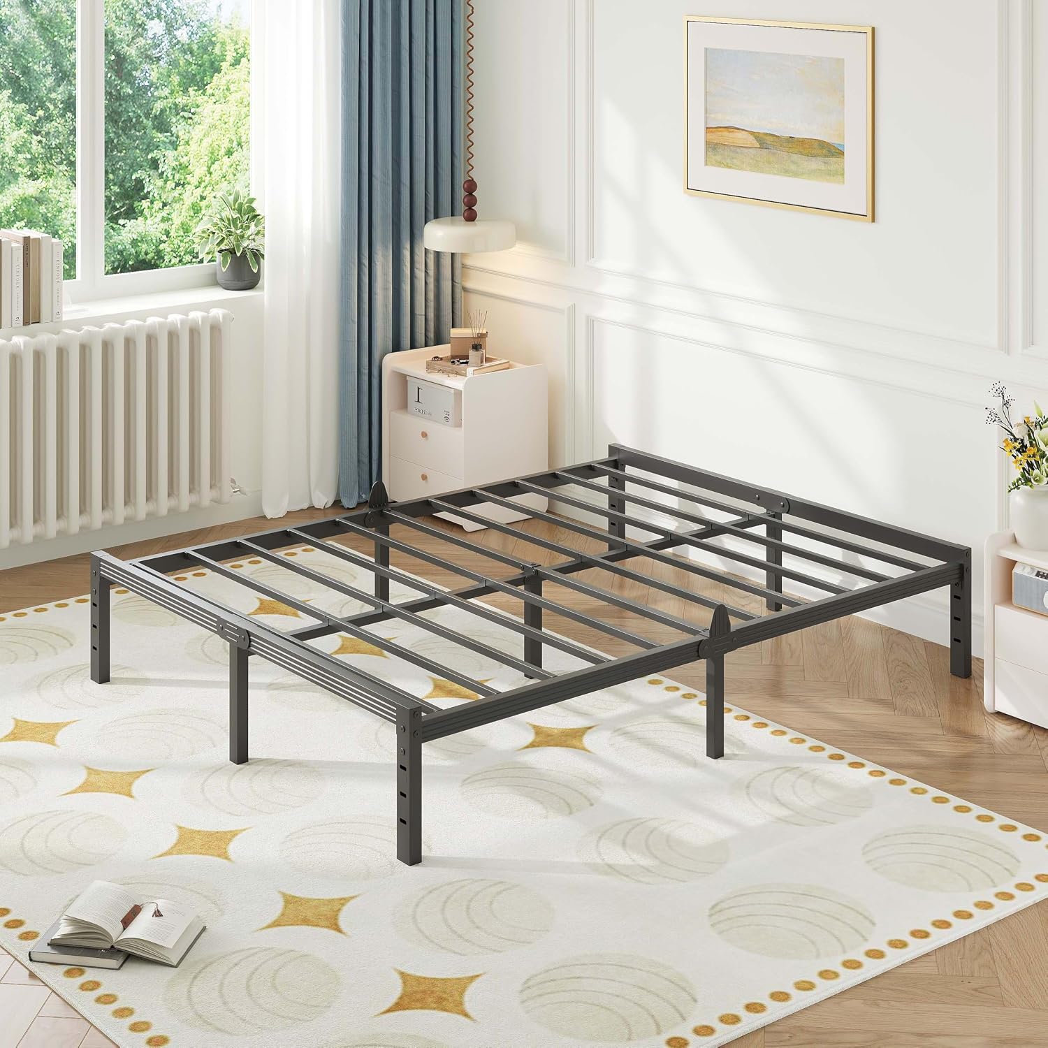 1785560668 18 king metal platform bed review no box spring anti slip easy build quiet.jpg