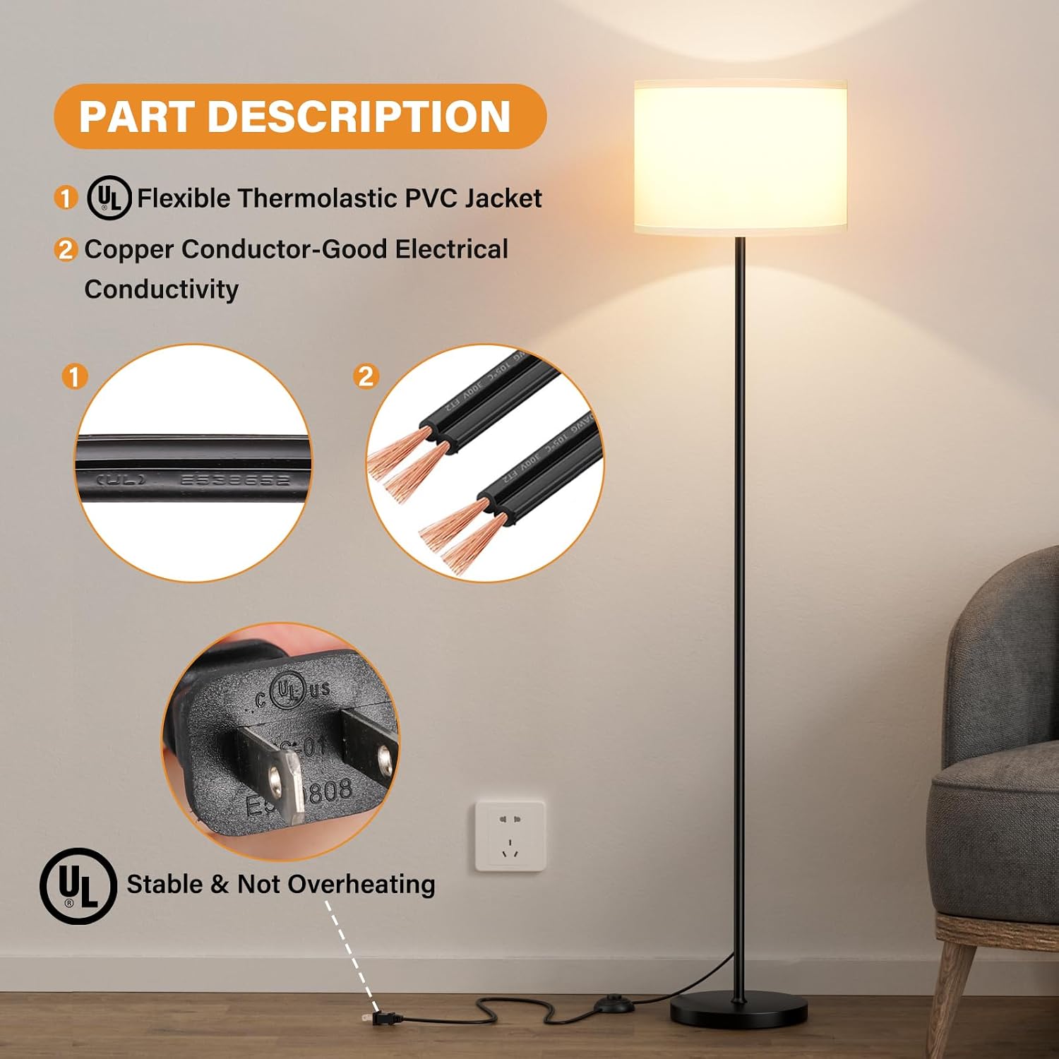 1785562135 modern 60 black floor lamp with white shade foot pedal switch.jpg