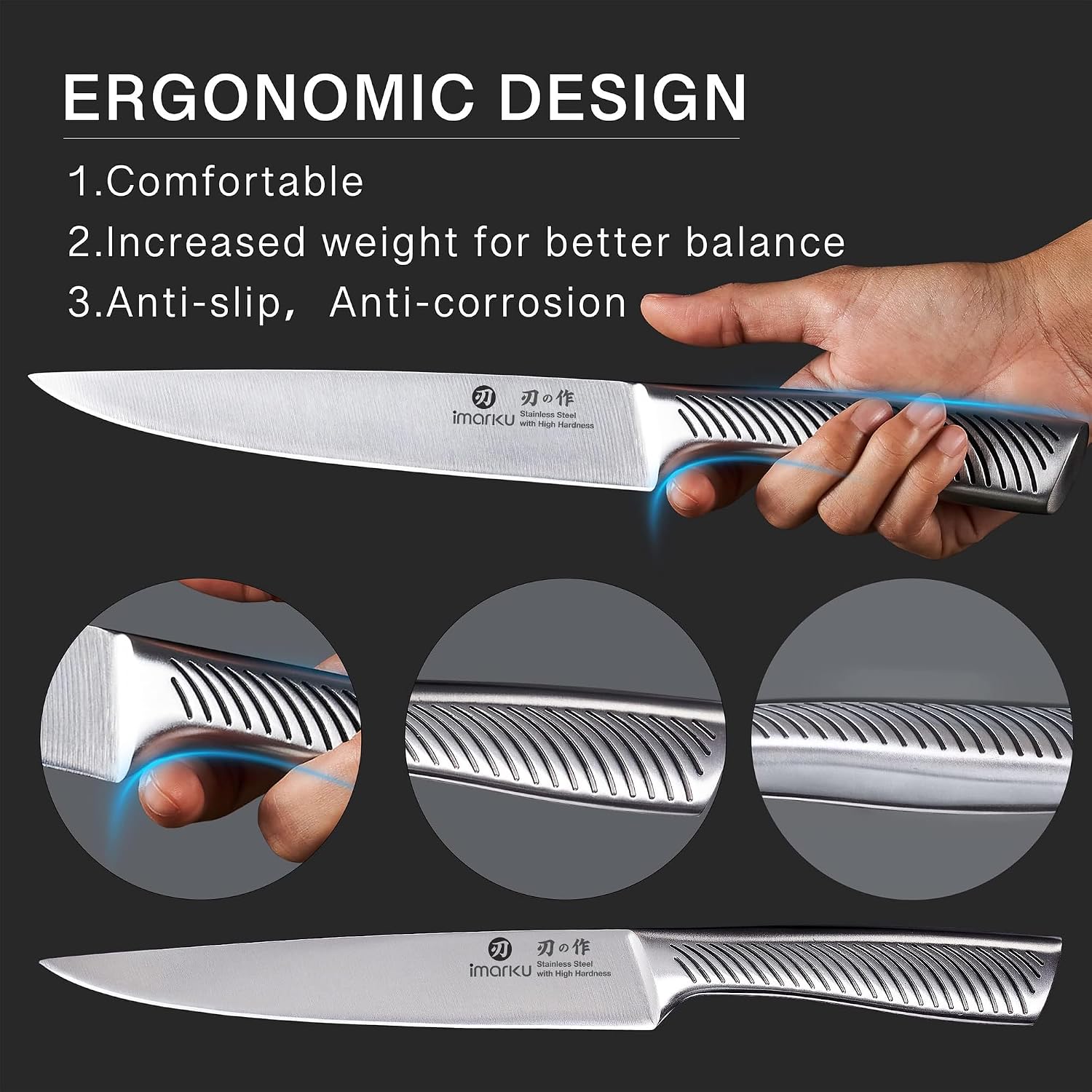 1785587531 imarku 14 pc high carbon ss knife set review sharpener full tang dishwasher safe.jpg