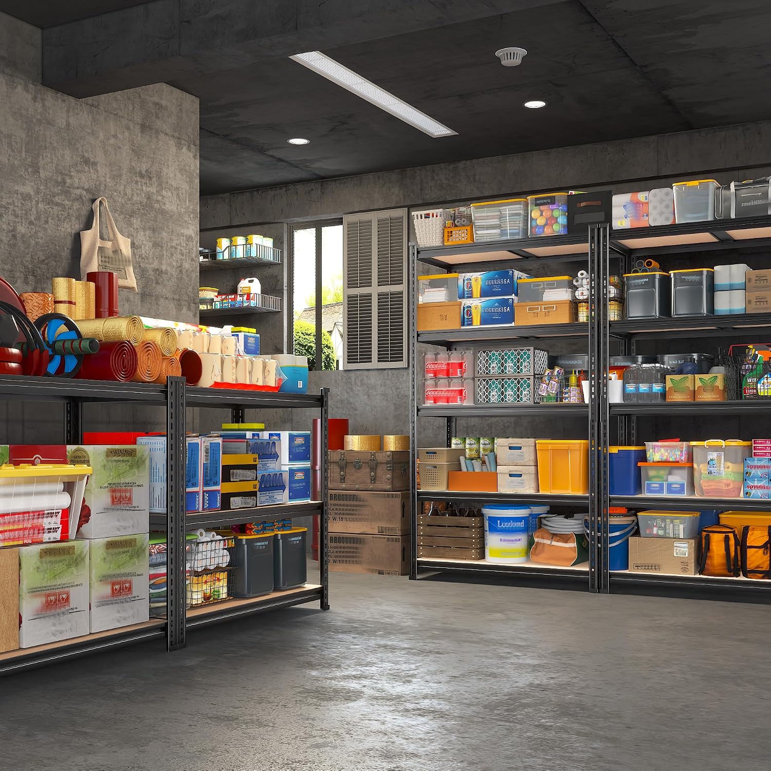 1785590815 reibii 2400lbs heavy duty 5 tier adjustable storage shelving review.jpg
