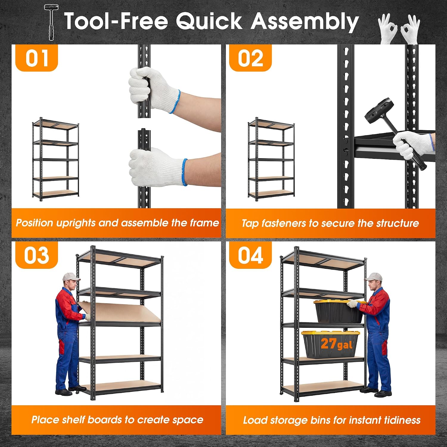1785590816 reibii 2400lbs heavy duty 5 tier adjustable storage shelving review.jpg