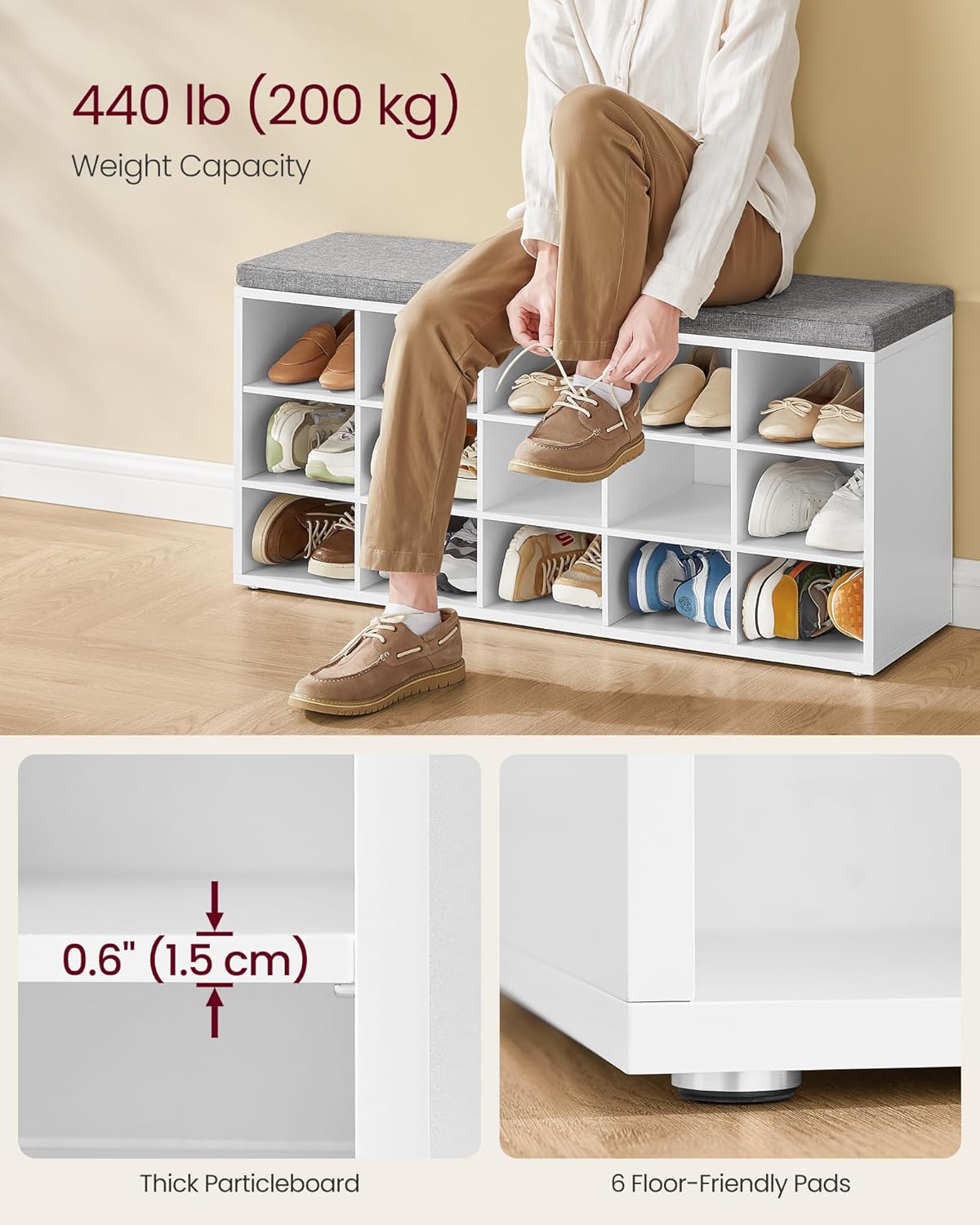 1785605240 vasagle custos padded shoe entryway storage bench review 15 comp.jpg