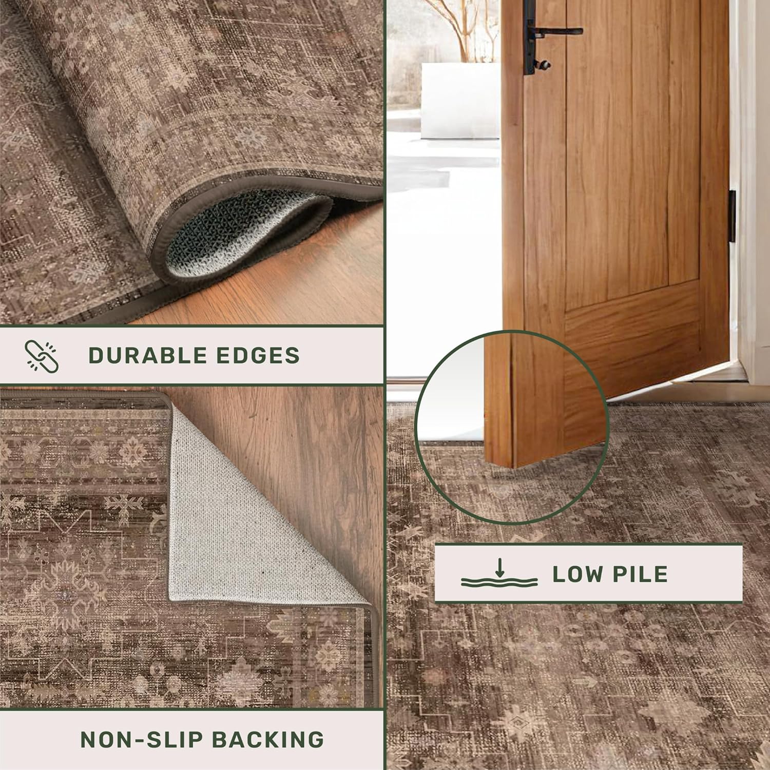 1785607319 8x10 washable boho taupe area rug low pile non slip neutral for modern homes.jpg