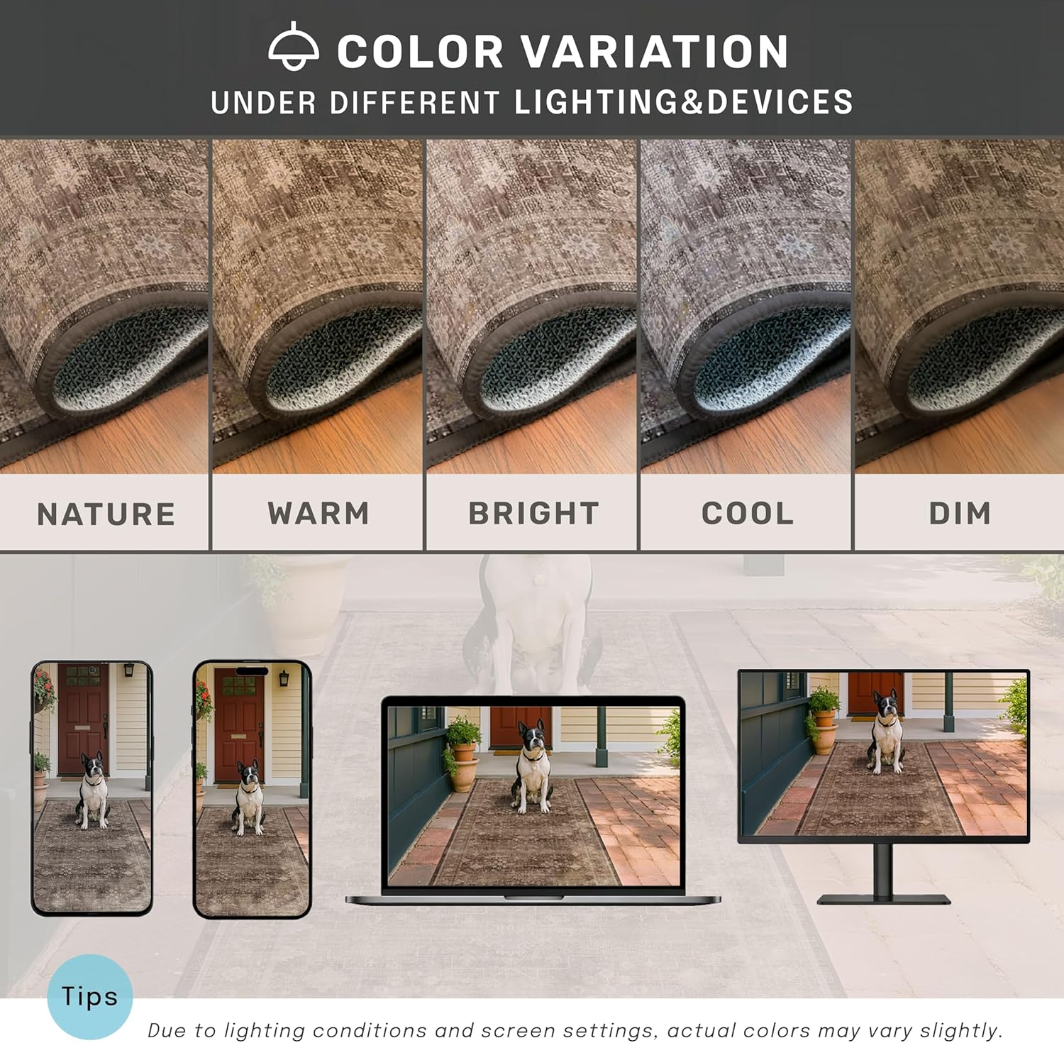1785607320 8x10 washable boho taupe area rug low pile non slip neutral for modern homes.jpg