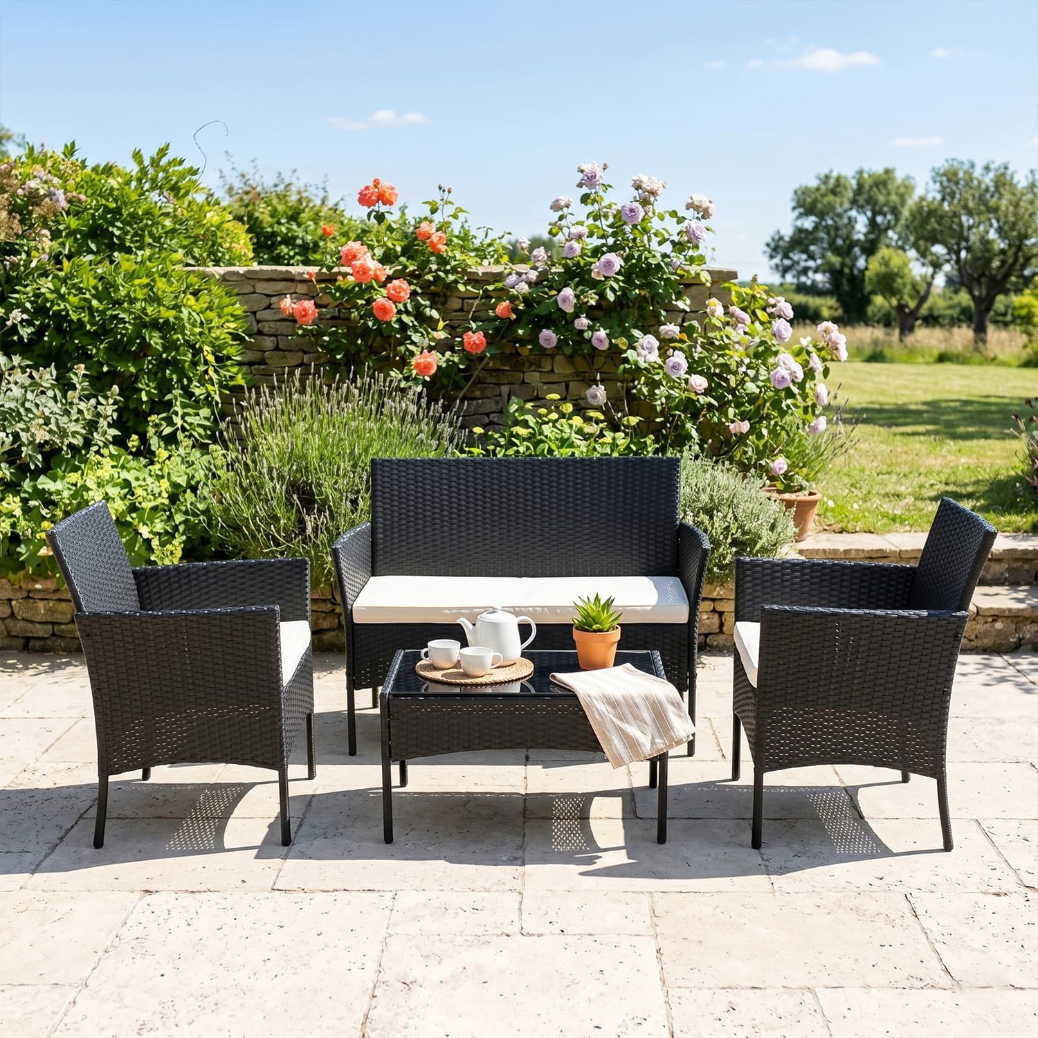 1785634248 fdw black 4 pc outdoor wicker patio set with coffee table. modern weather resistant.jpg