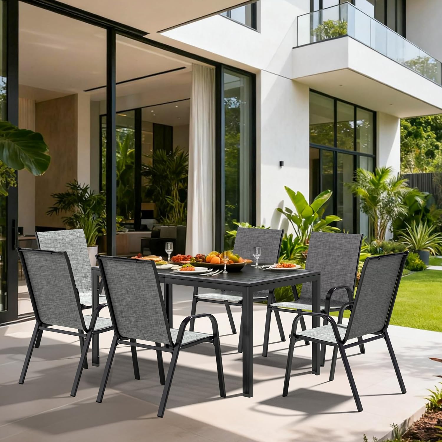 1785663424 pamapic 7 pc grey patio dining set review steel table textilene chairs.jpg