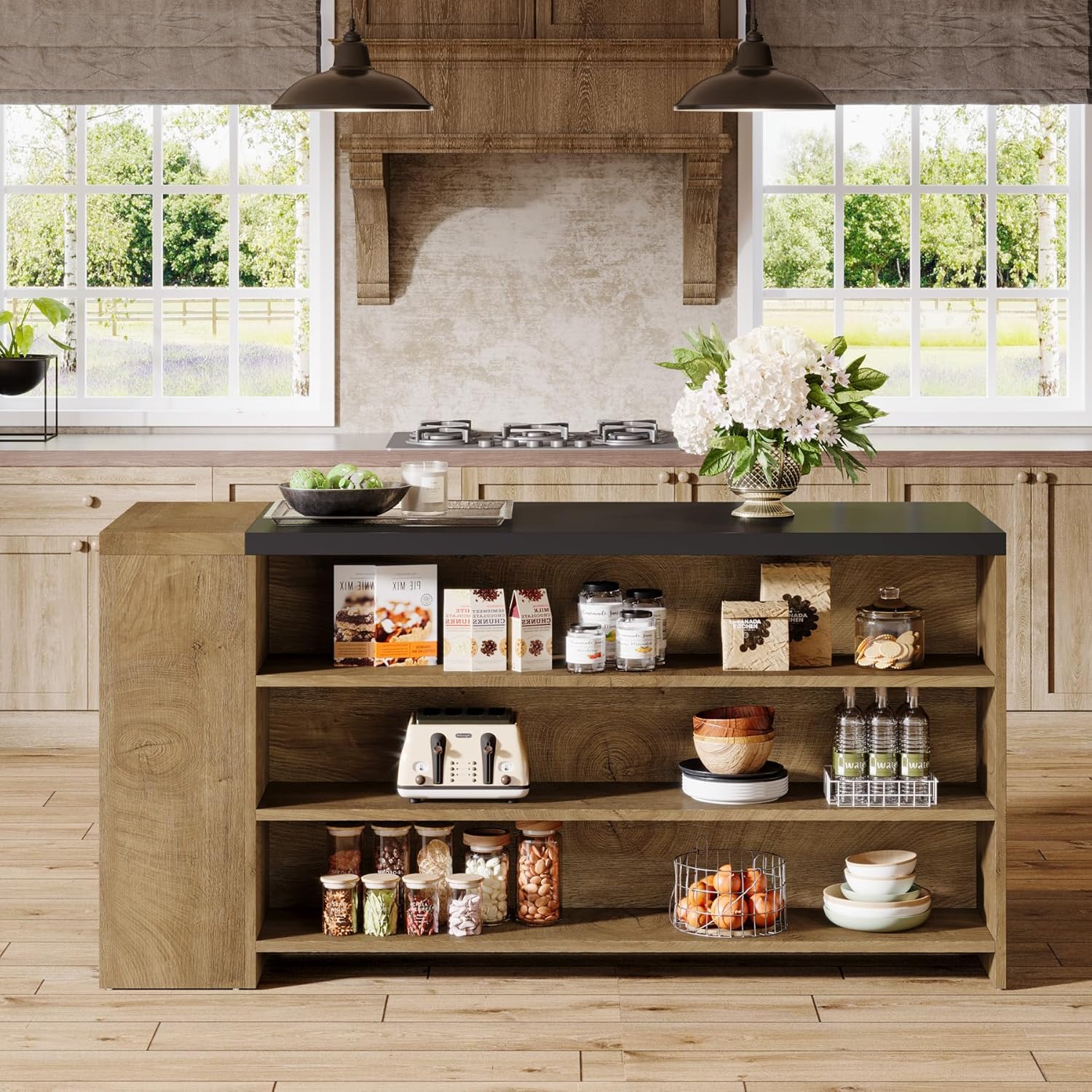 1785666349 tribesigns 55 farmhouse kitchen island storage coffee bar review.jpg
