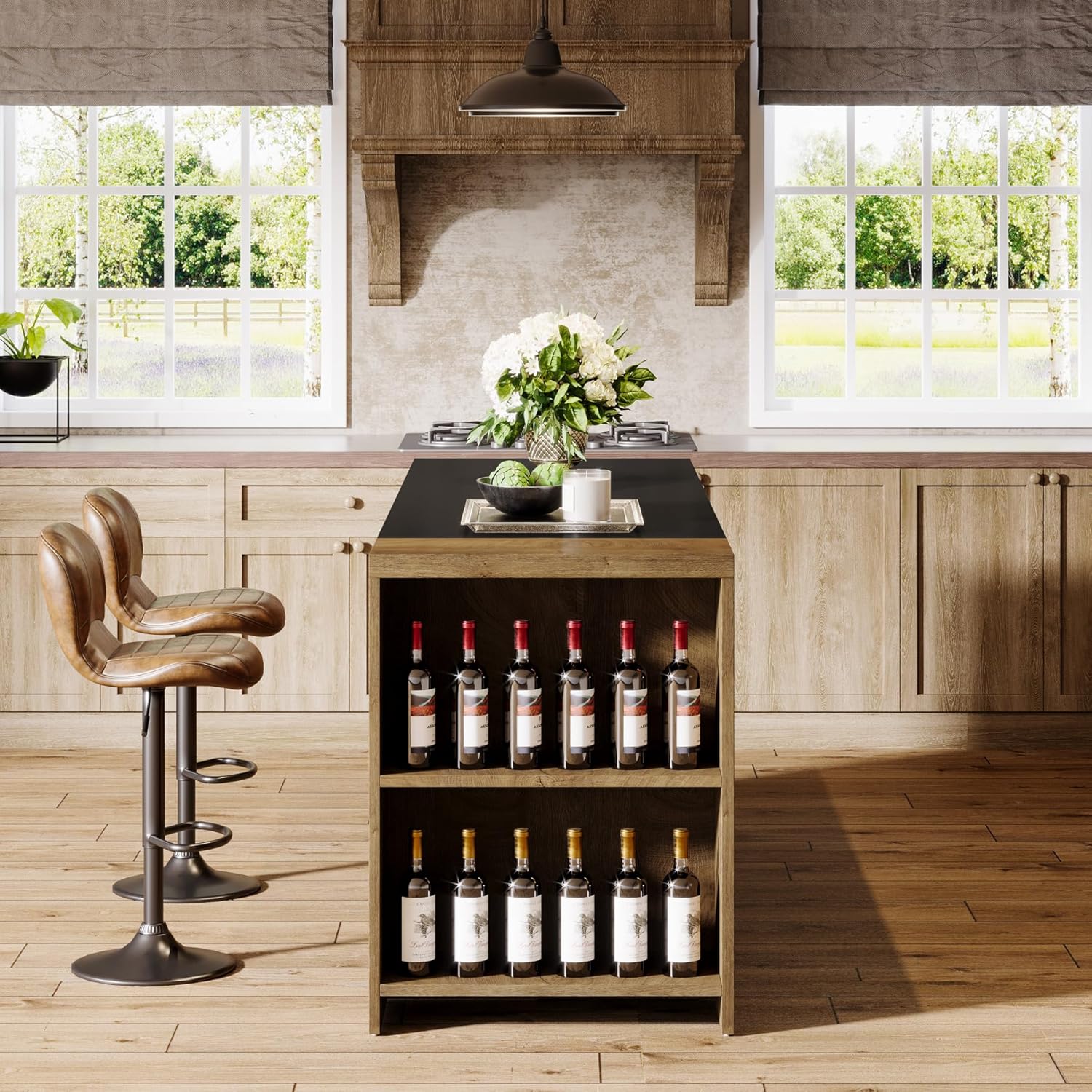 1785666350 tribesigns 55 farmhouse kitchen island storage coffee bar review.jpg