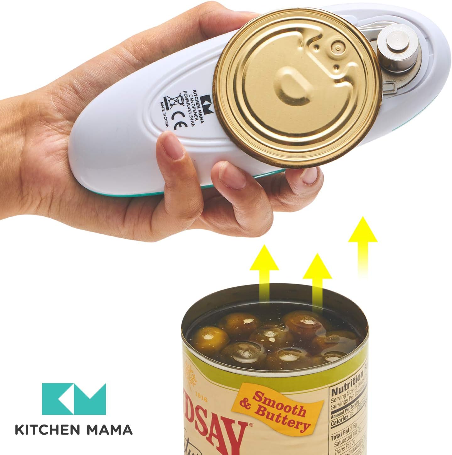 Kitchen Mama Teal Automatic Can Opener Review: Smooth & Hands-Free Electric - Image 6