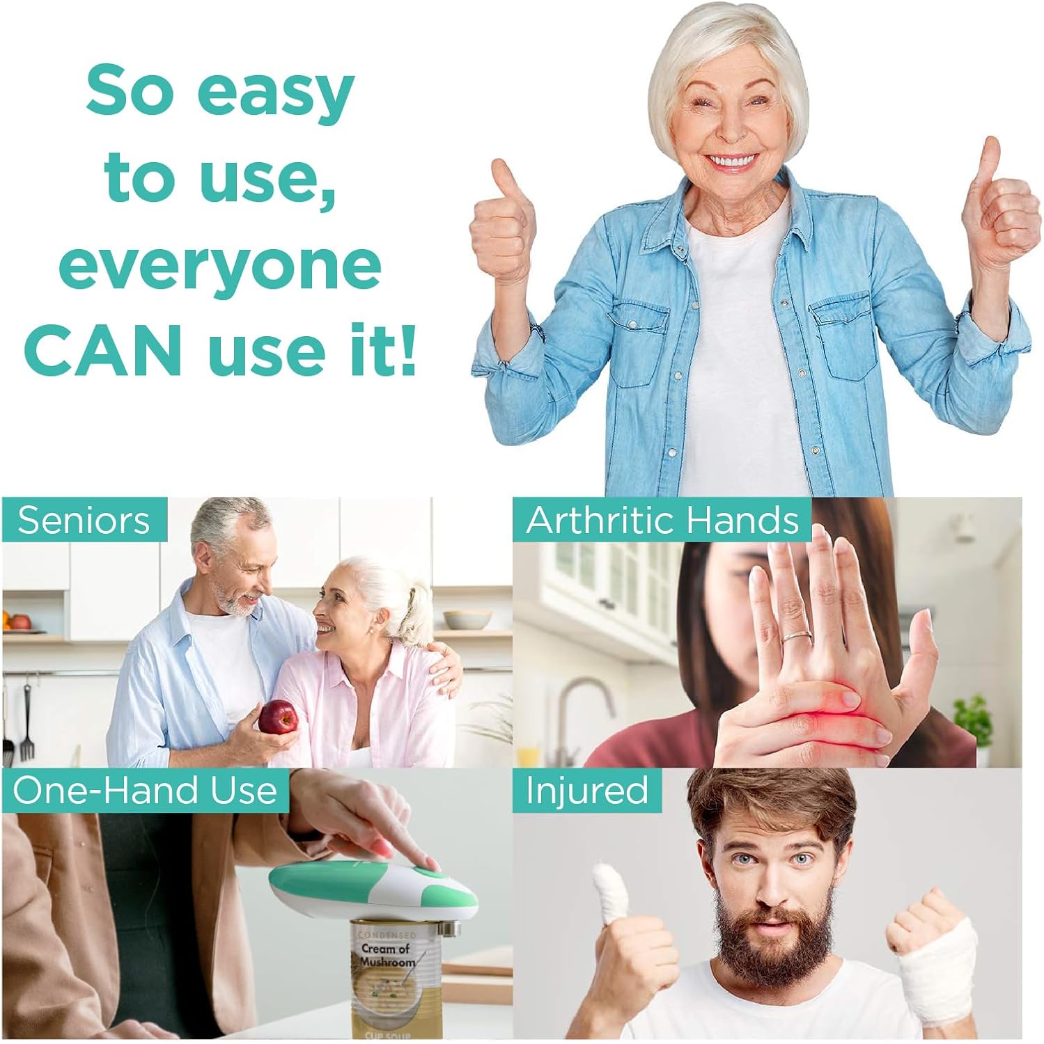 Kitchen Mama Teal Automatic Can Opener Review: Smooth & Hands-Free Electric - Image 9