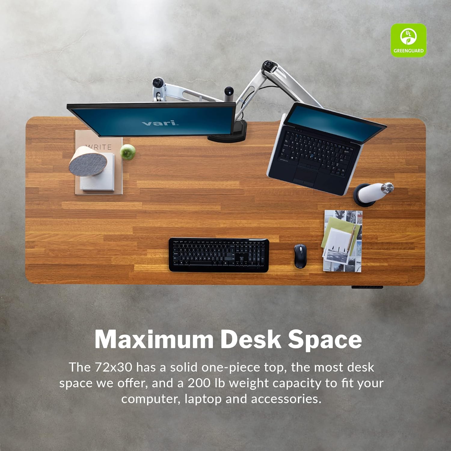 VariDesk Electric Sit/Stand Review: 72x30 Butcher Block Desk - Image 6