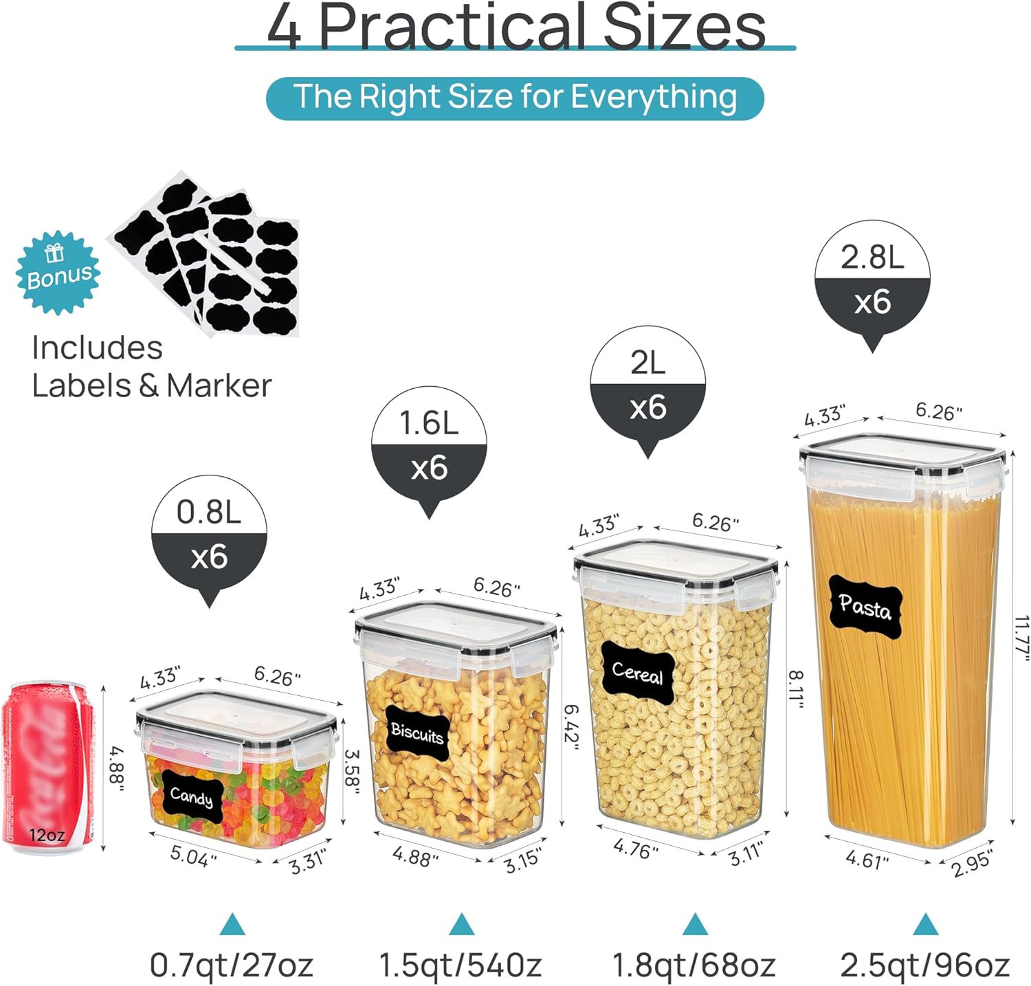 Vtopmart 24-pc Airtight BPA-Free Plastic Food Storage Review - Image 2