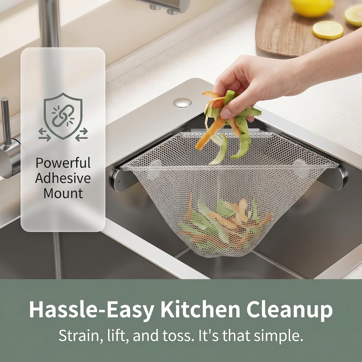 Review: Grey Triangle Corner Sink Strainer + 100 Mesh Bags for Food Scraps - Image 3