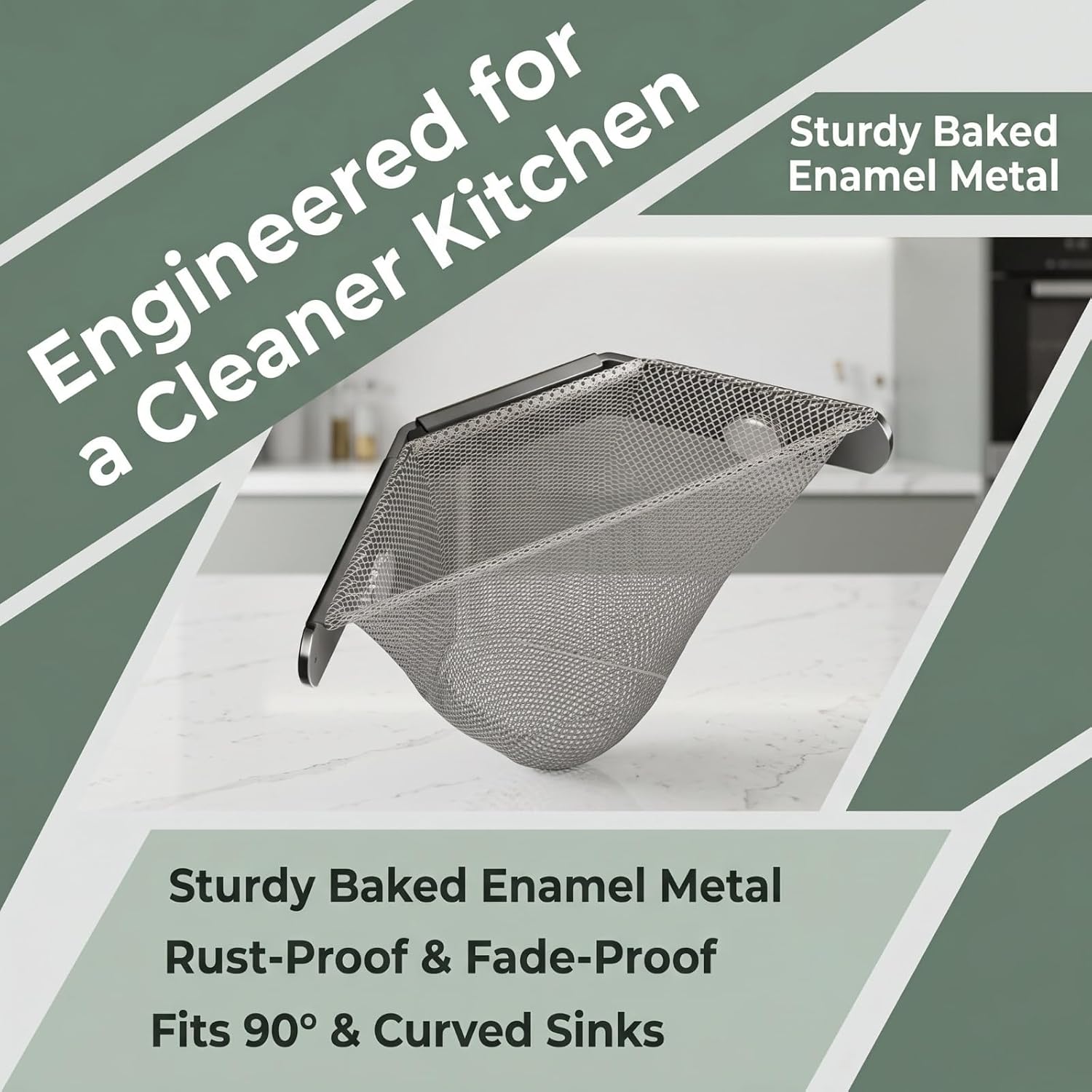 Review: Grey Triangle Corner Sink Strainer + 100 Mesh Bags for Food Scraps - Image 4