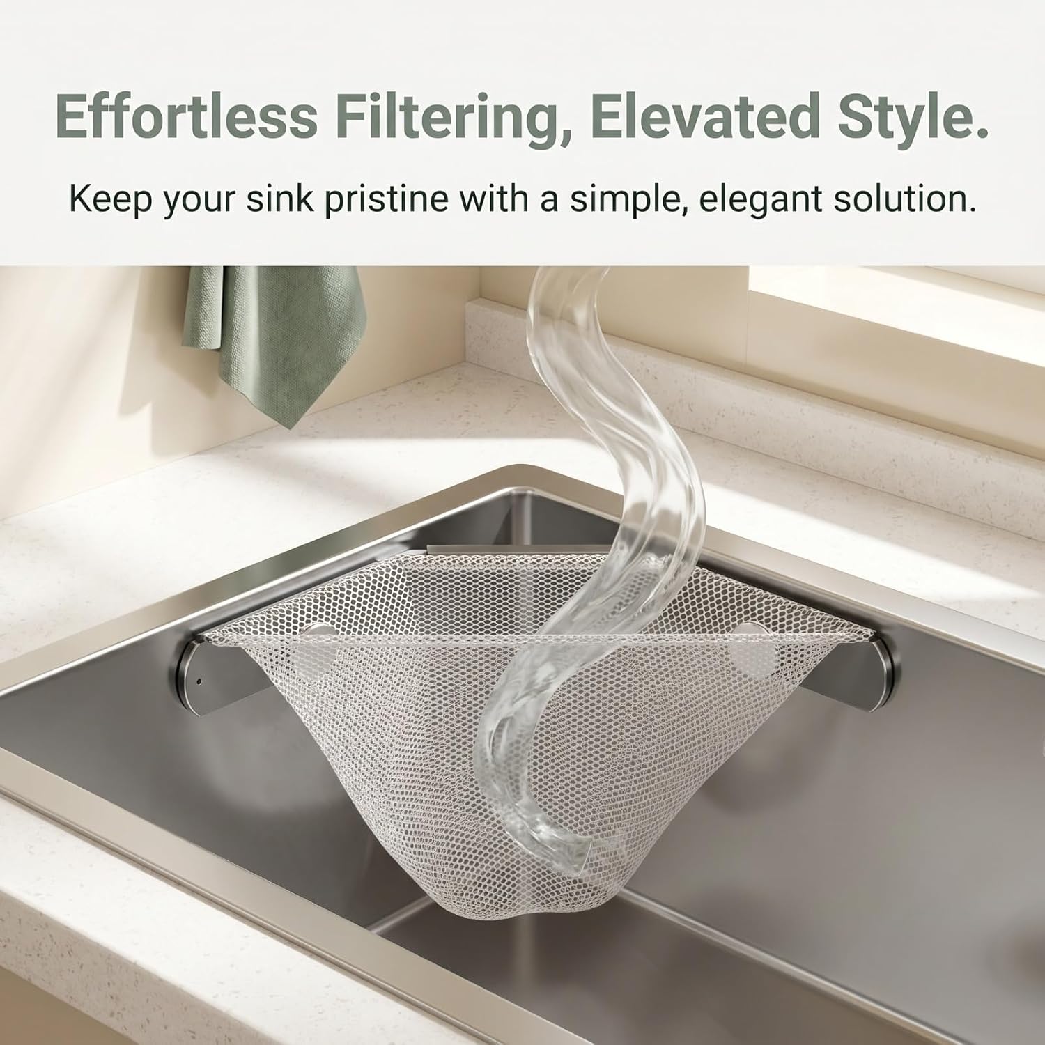 Review: Grey Triangle Corner Sink Strainer + 100 Mesh Bags for Food Scraps - Image 5