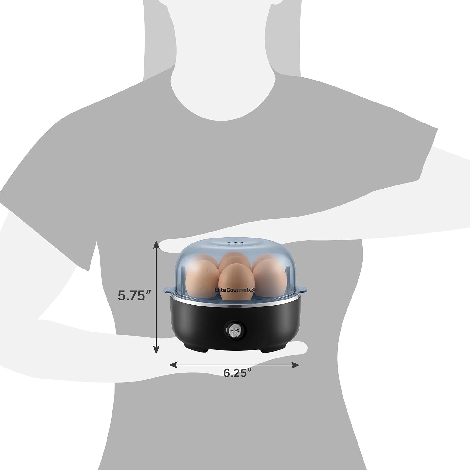 Elite Gourmet 7-Egg Electric Cooker Review: Soft, Medium, Hard Boiled - Image 3