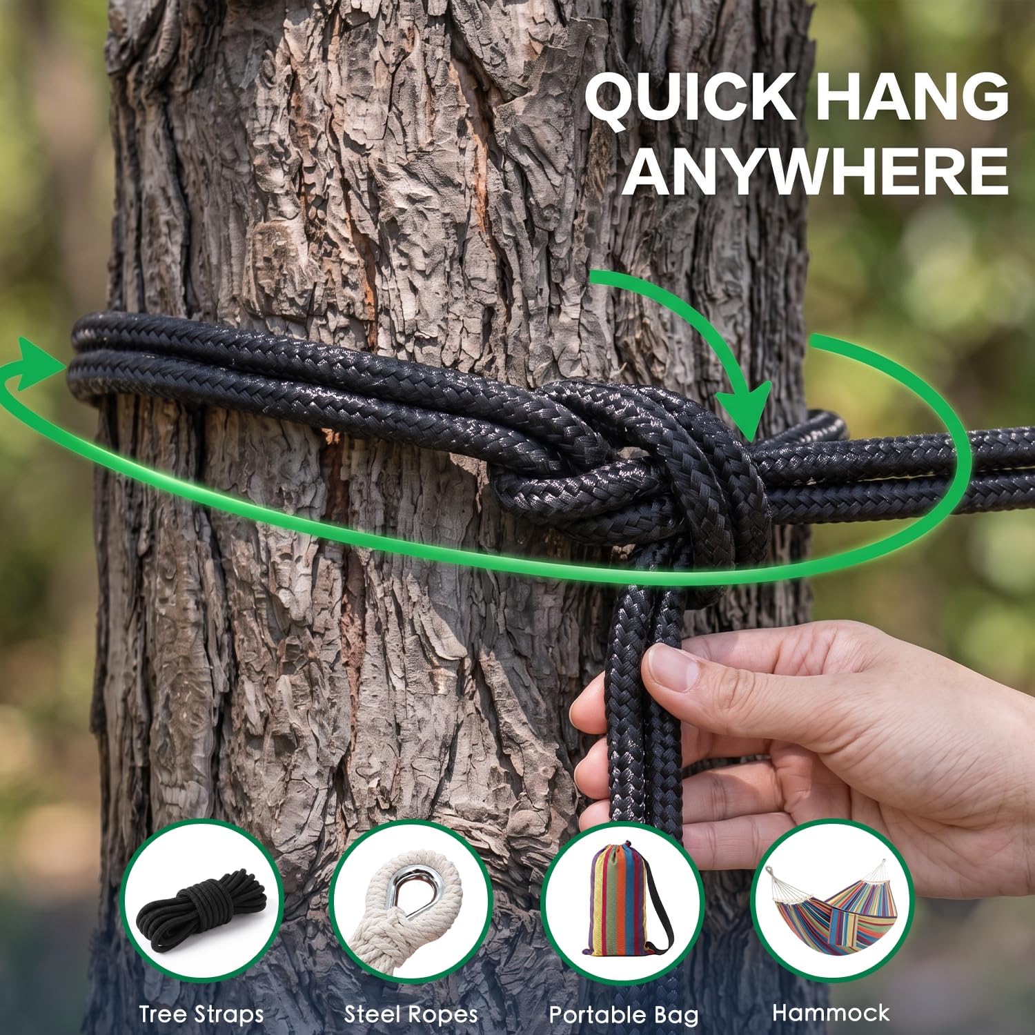 Outdoor Double Hammock & Tree Straps Review - Image 6