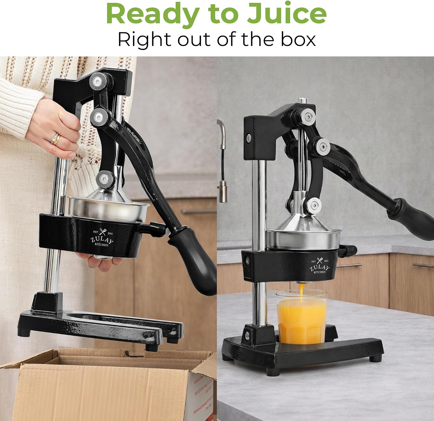 Zulay Heavy-Duty Cast Iron Citrus Press: Easy Clean & Durable - Image 3