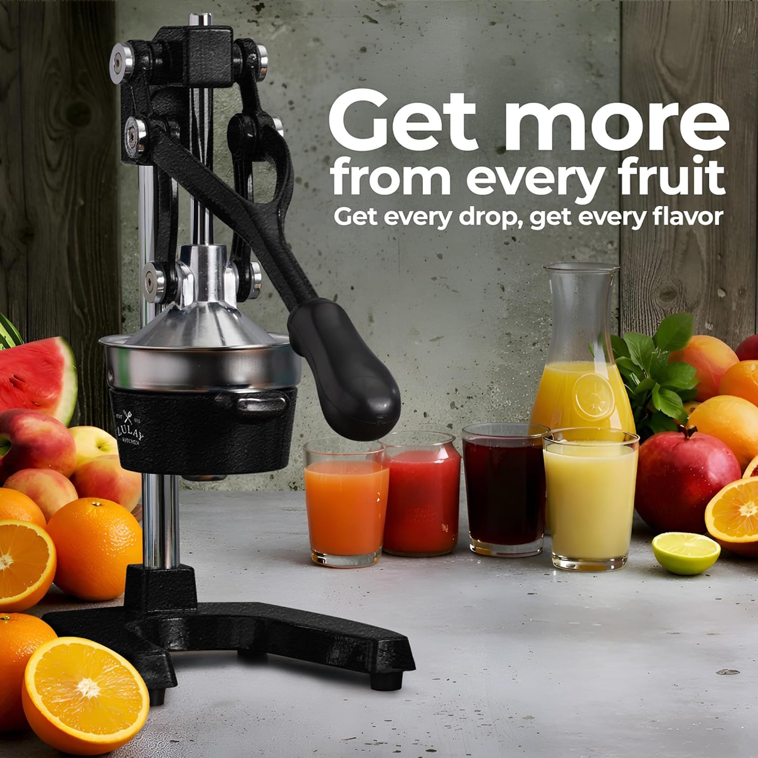 Zulay Heavy-Duty Cast Iron Citrus Press: Easy Clean & Durable - Image 4