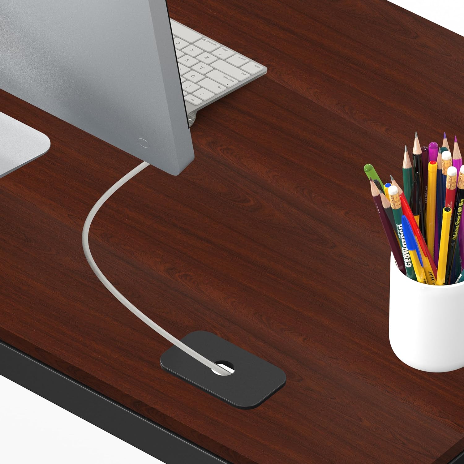 Review: SHW Commercial L-Desk with 10-Year Warranty (Cherry). - Image 6