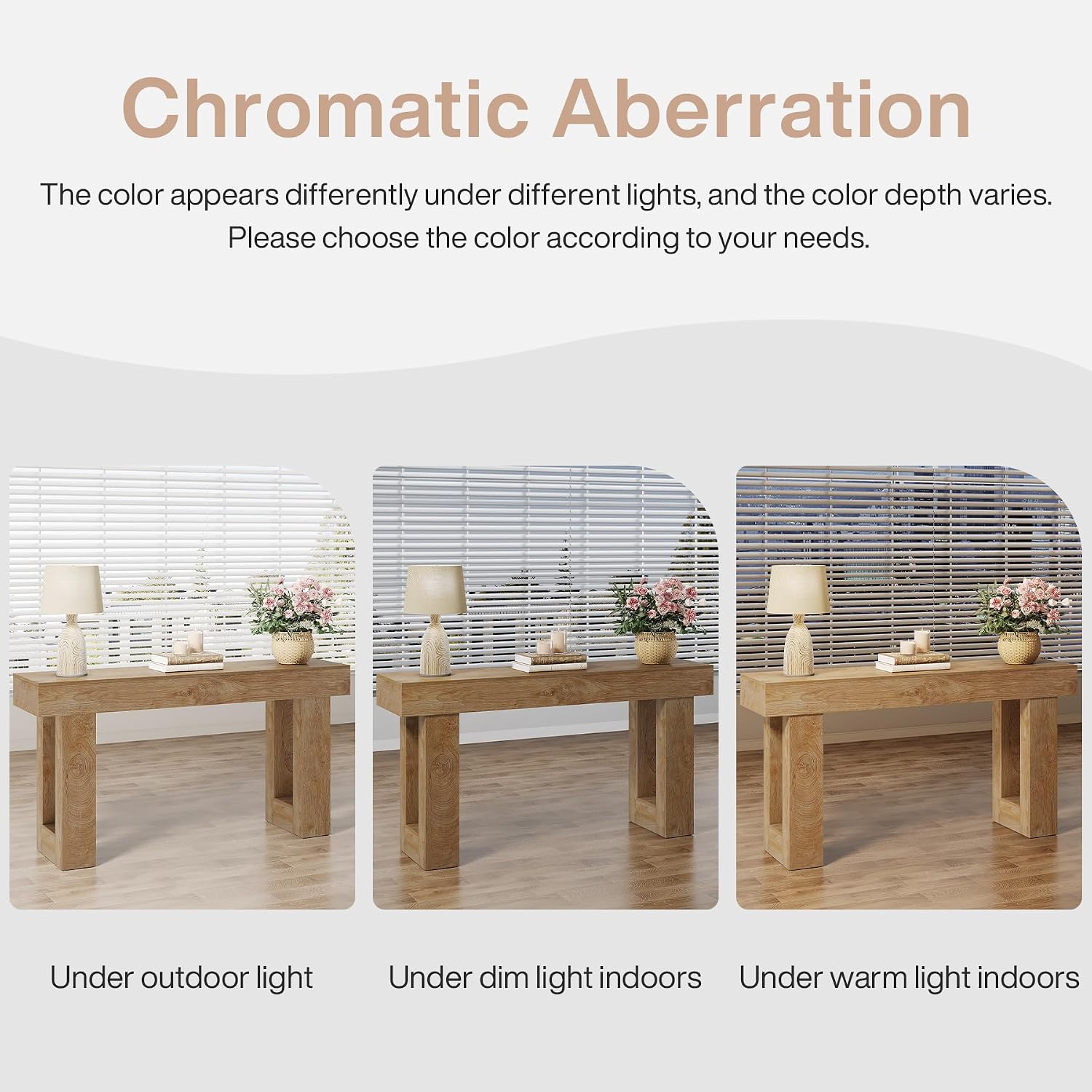 Review: Tribesigns 63" Farmhouse Wood Console Table (Narrow Sofa/Entryway). - Image 7
