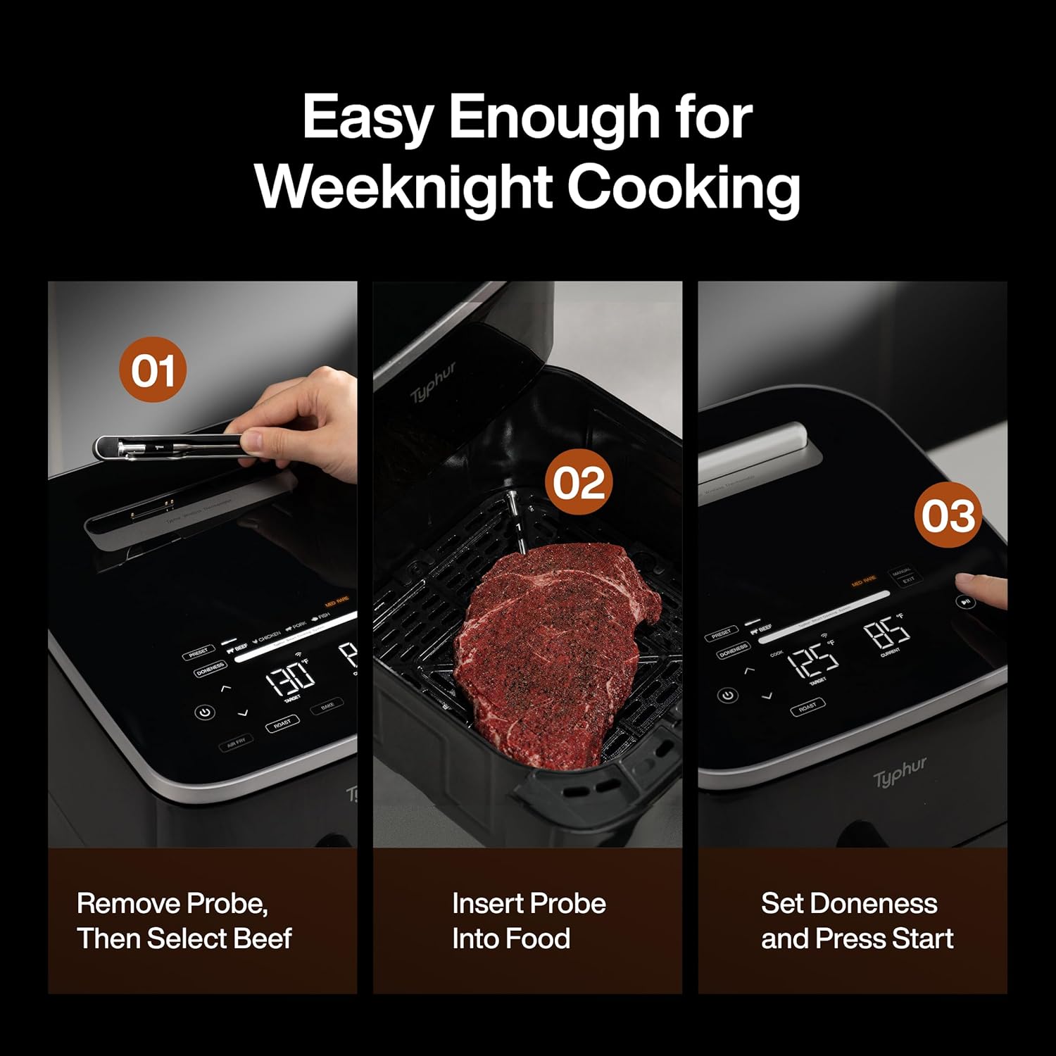 Typhur Sync 8QT Smart Air Fryer Review: AI Thermometer & PFAS-Free. - Image 6