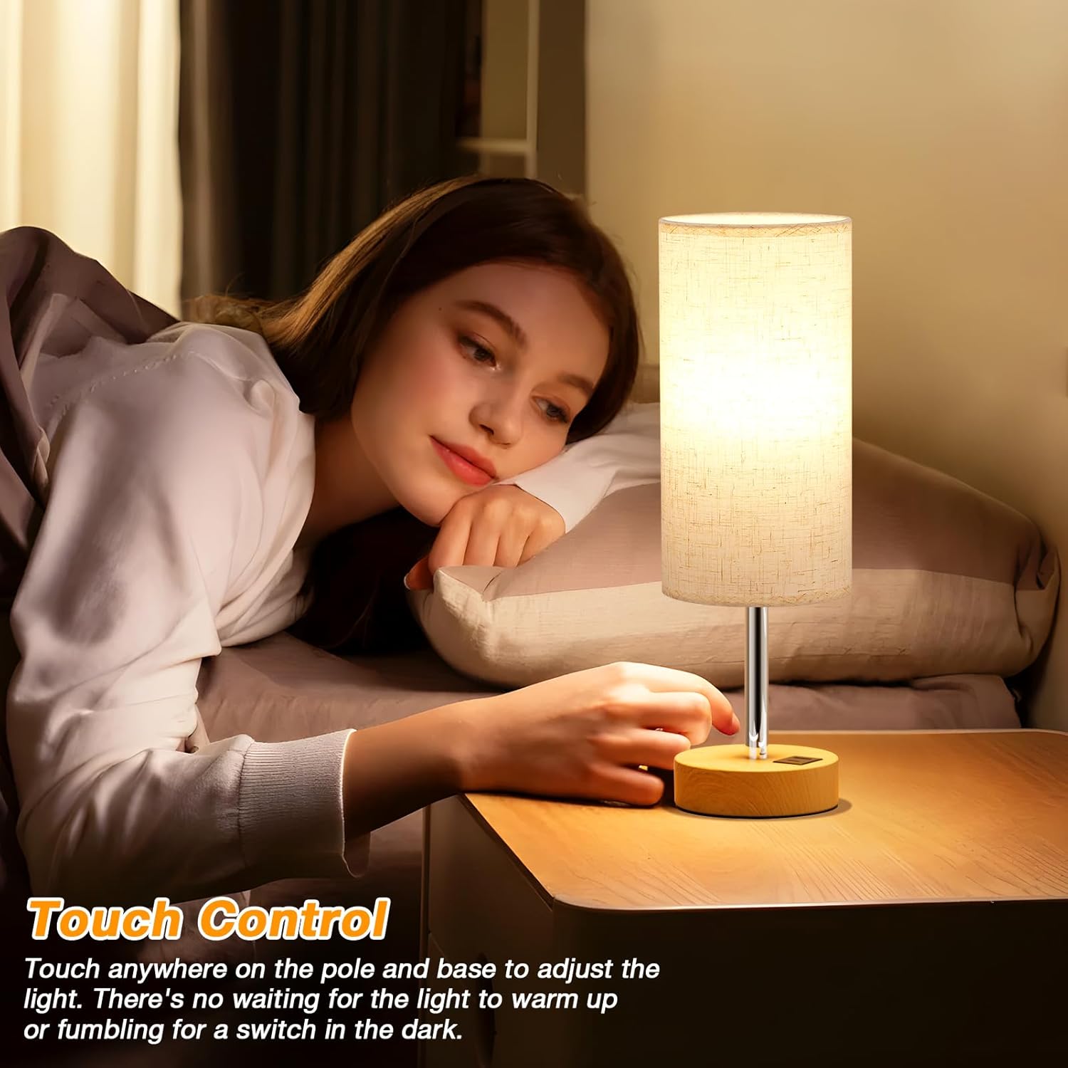 Dicoool Dimmable Touch Lamp Review: USB A+C, LED & Versatile. - Image 2