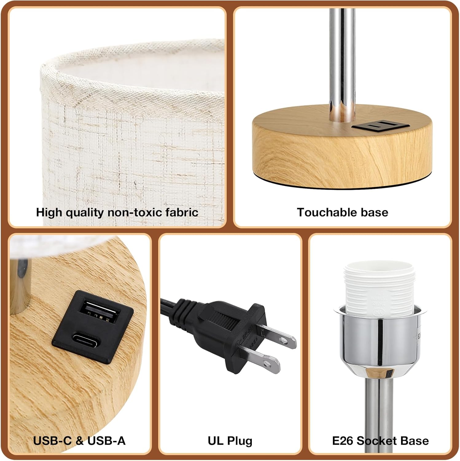 Dicoool Dimmable Touch Lamp Review: USB A+C, LED & Versatile. - Image 6