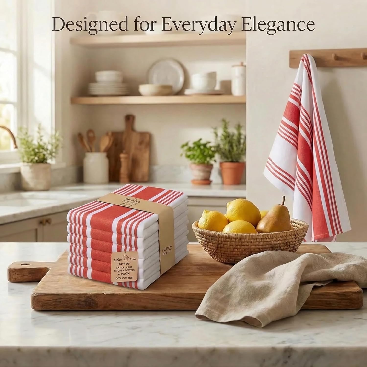 Urban Villa Chillired Cotton Kitchen Towels (Set of 6) Review - Image 5