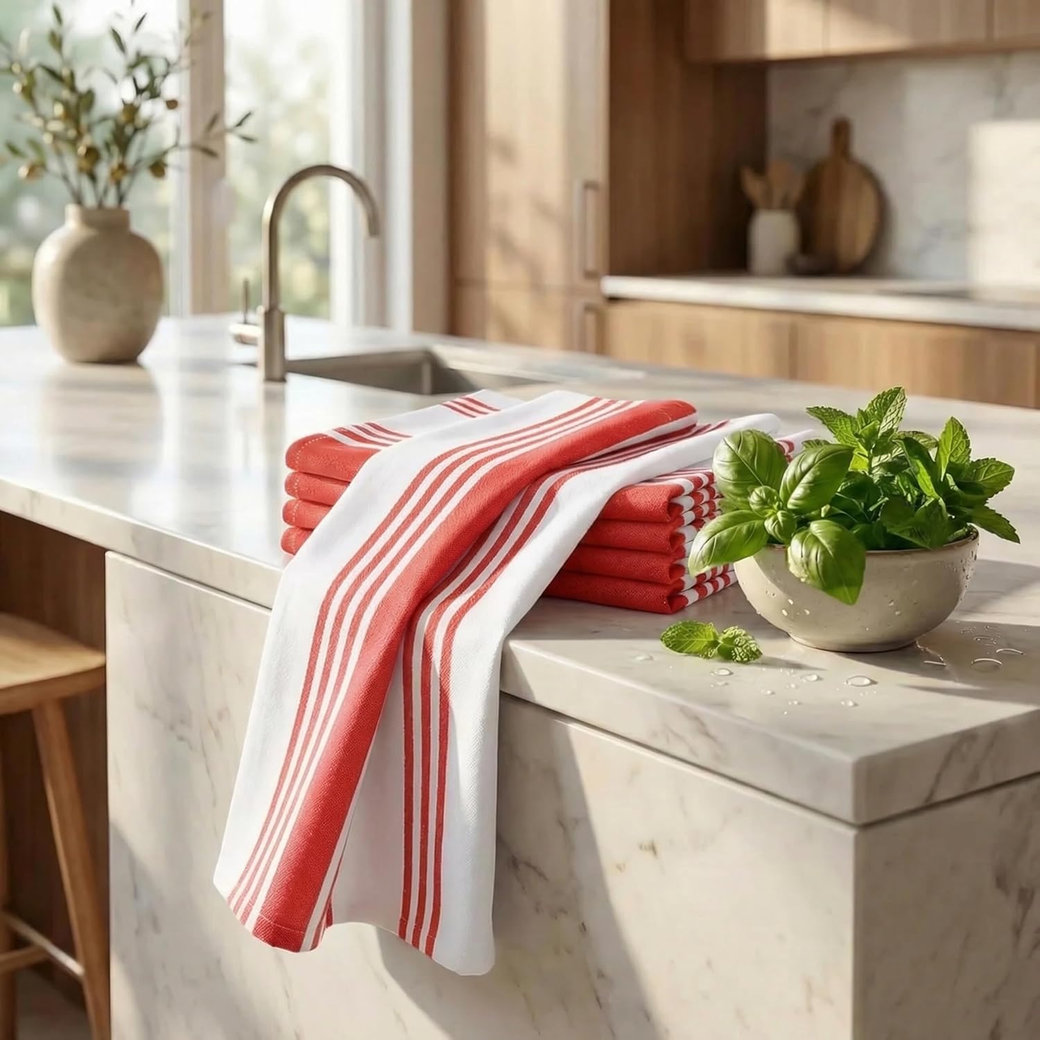 Urban Villa Chillired Cotton Kitchen Towels (Set of 6) Review - Image 6