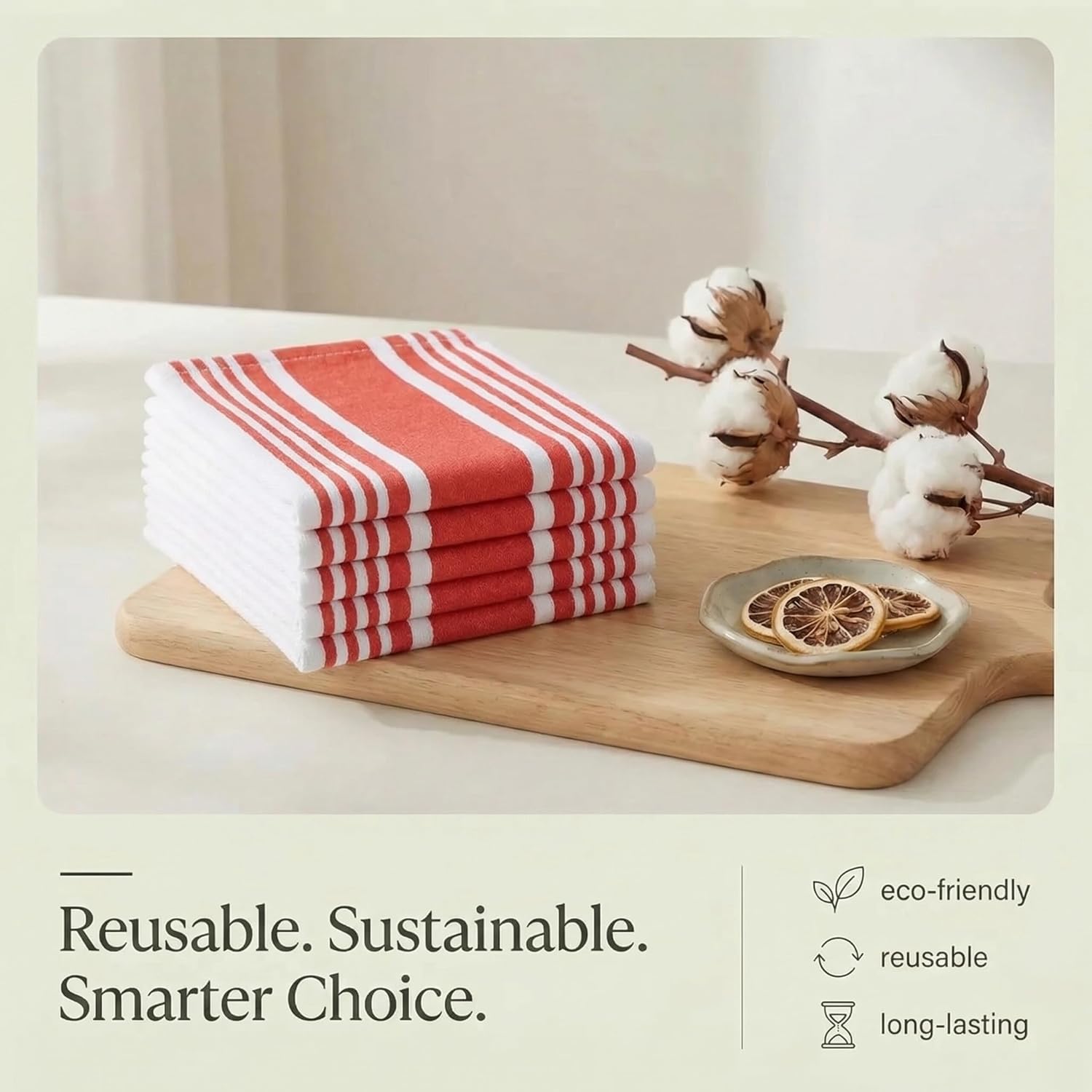 Urban Villa Chillired Cotton Kitchen Towels (Set of 6) Review - Image 8