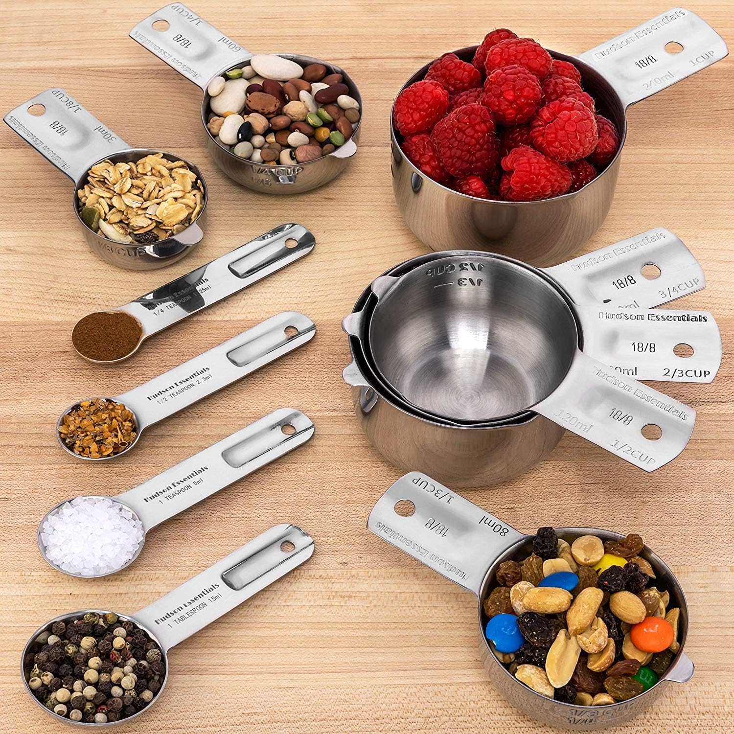 Hudson Essentials 11-Pc Stainless Measuring Set w/ Spout Review - Image 2