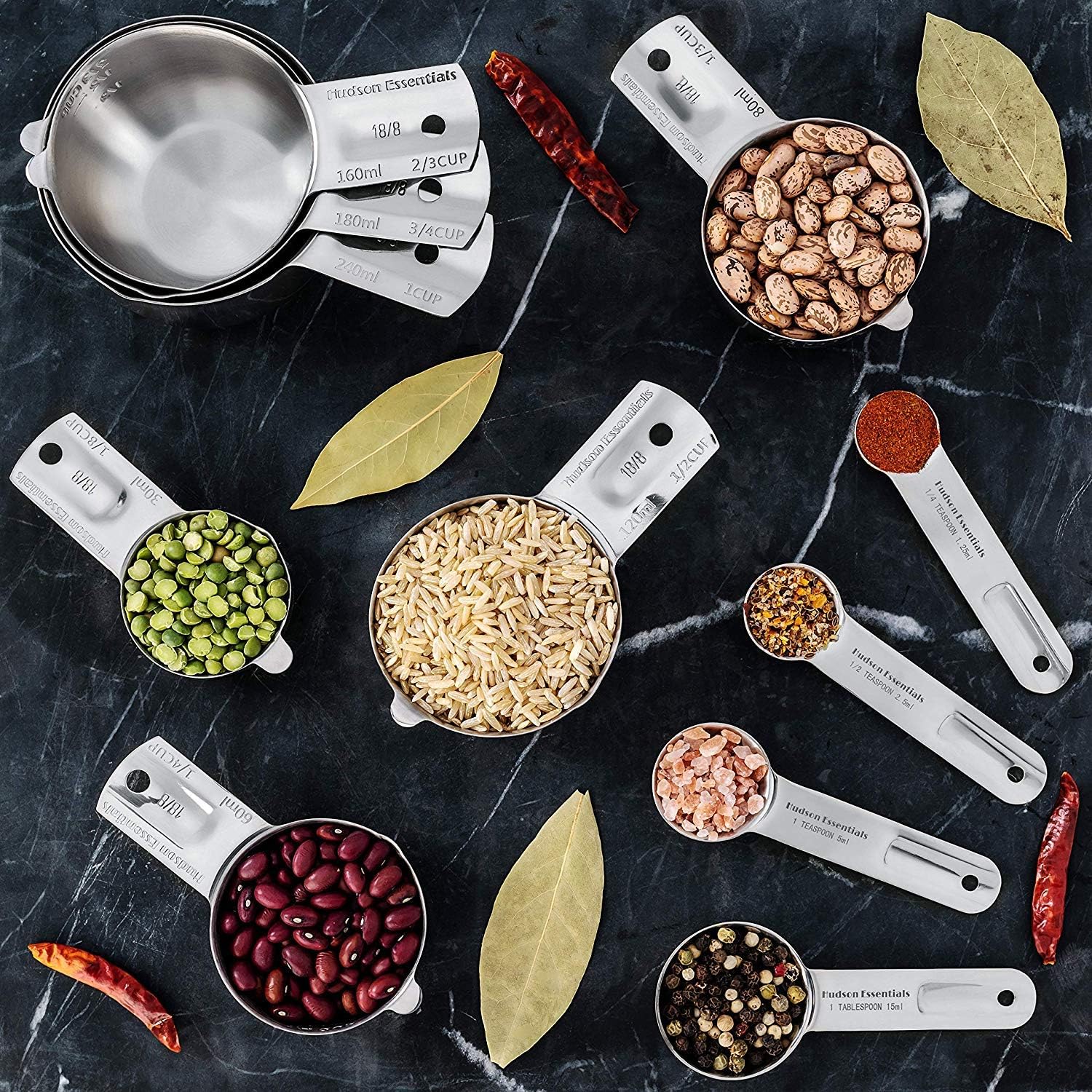 Hudson Essentials 11-Pc Stainless Measuring Set w/ Spout Review - Image 4