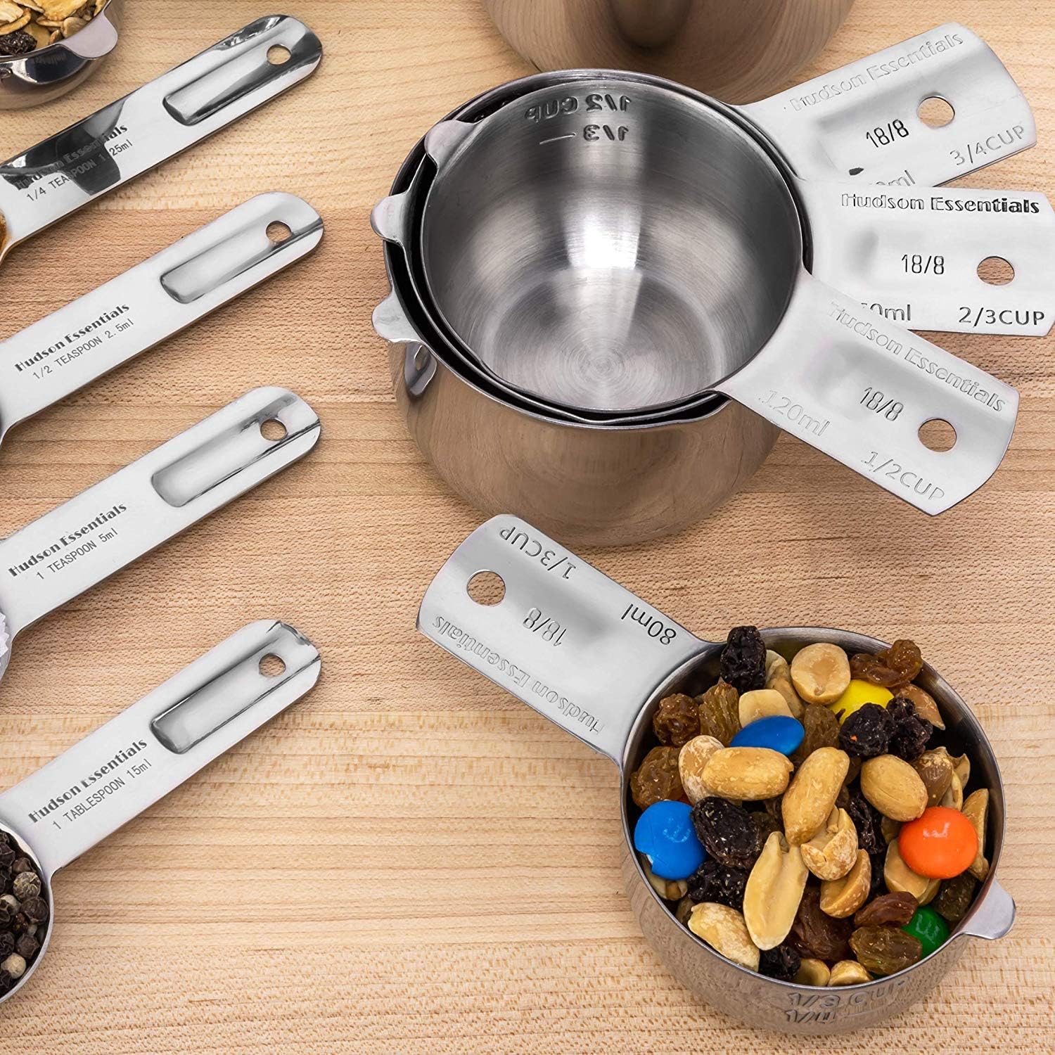 Hudson Essentials 11-Pc Stainless Measuring Set w/ Spout Review - Image 9