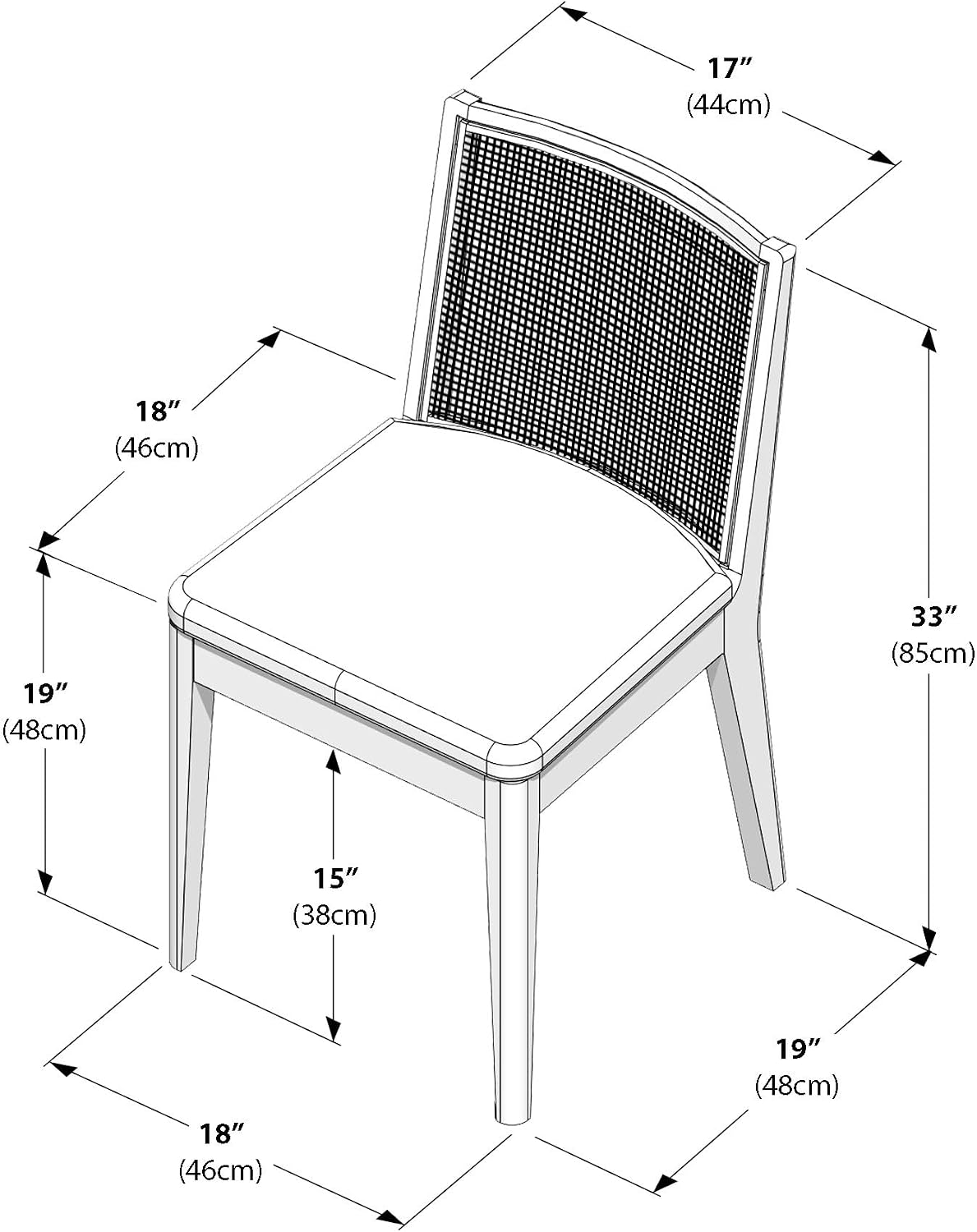 Elio Upholstered Dining Chair Review: Set of 4, Engineered Wood, Easy Assembly. - Image 3