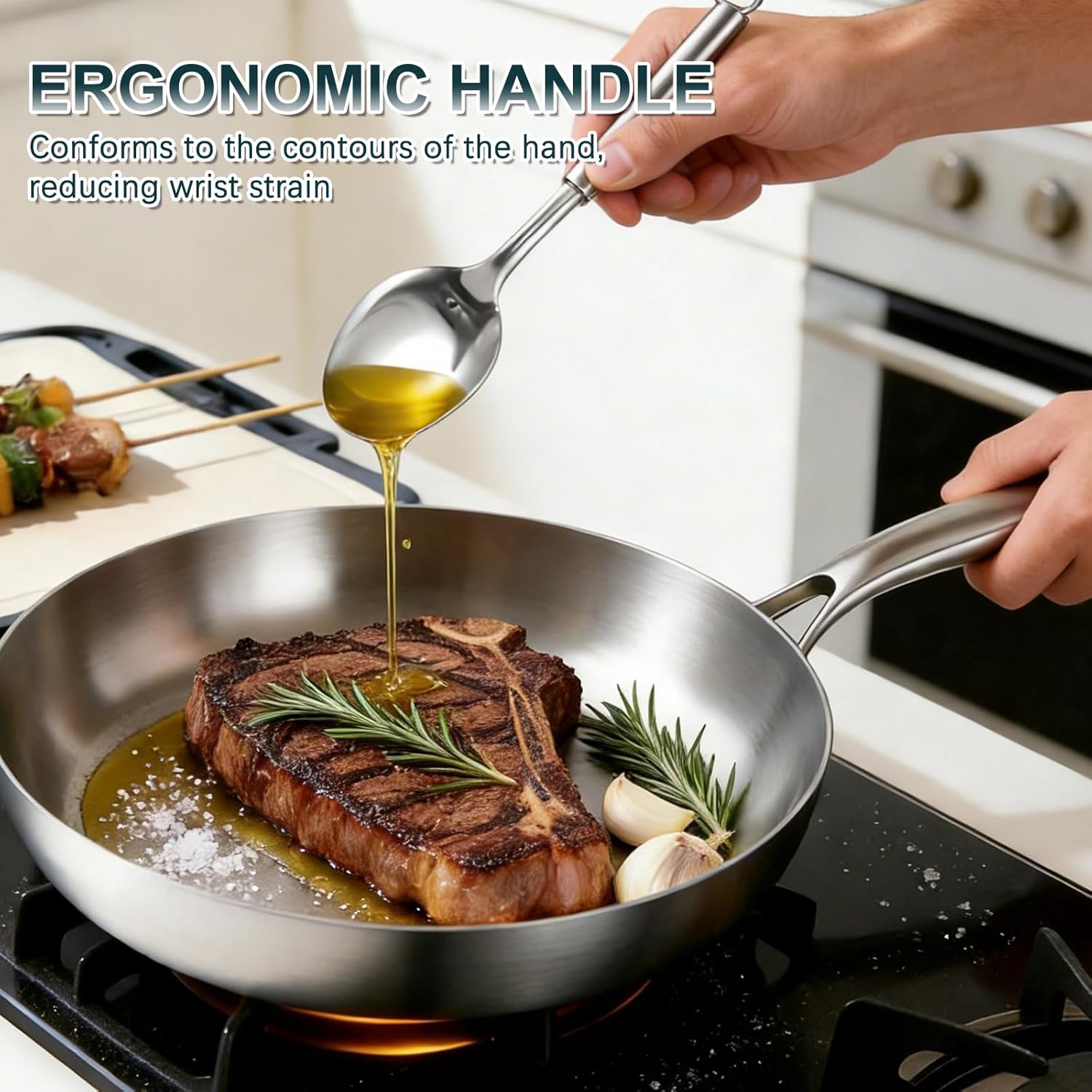 Review: 20-Pc Professional Stainless Steel Cookware. Induction/Oven/Dishwasher Safe. - Image 4
