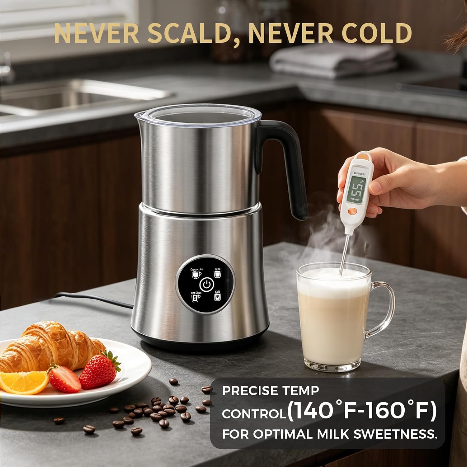 Review: 4-in-1 Automatic Hot & Cold Milk Frother & Steamer - Image 5