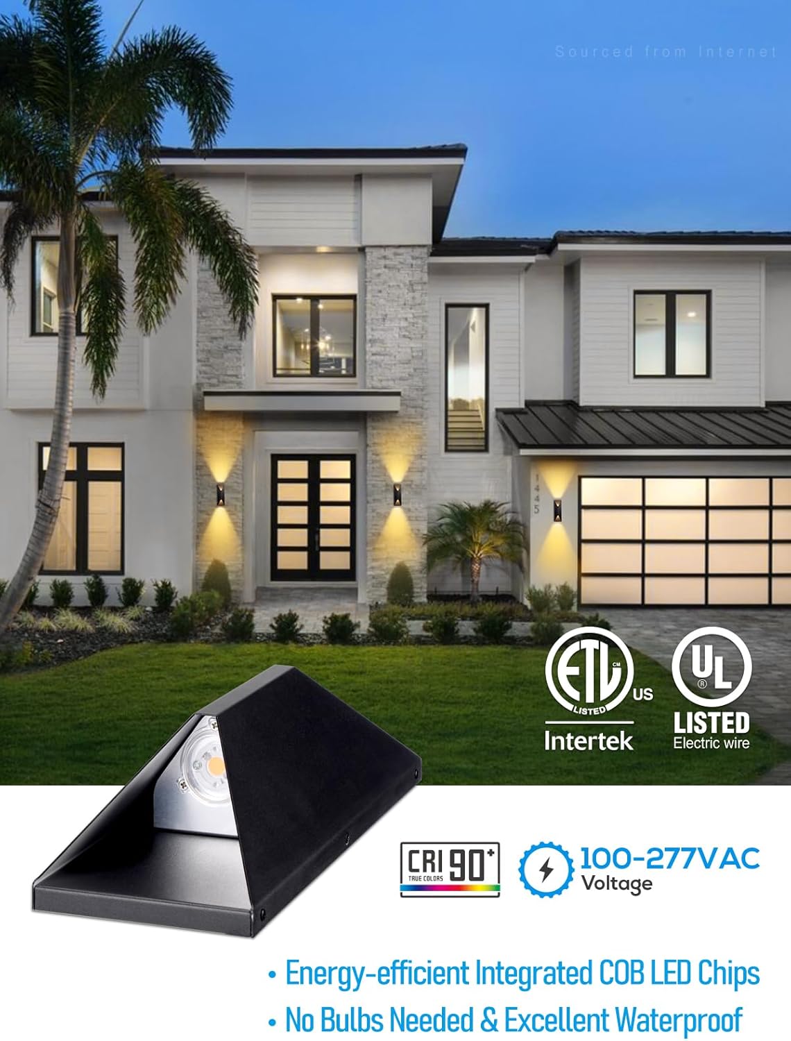 Review: LEONLITE 2-Pack Dimmable Outdoor LED Up/Down Sconce - Waterproof. - Image 6