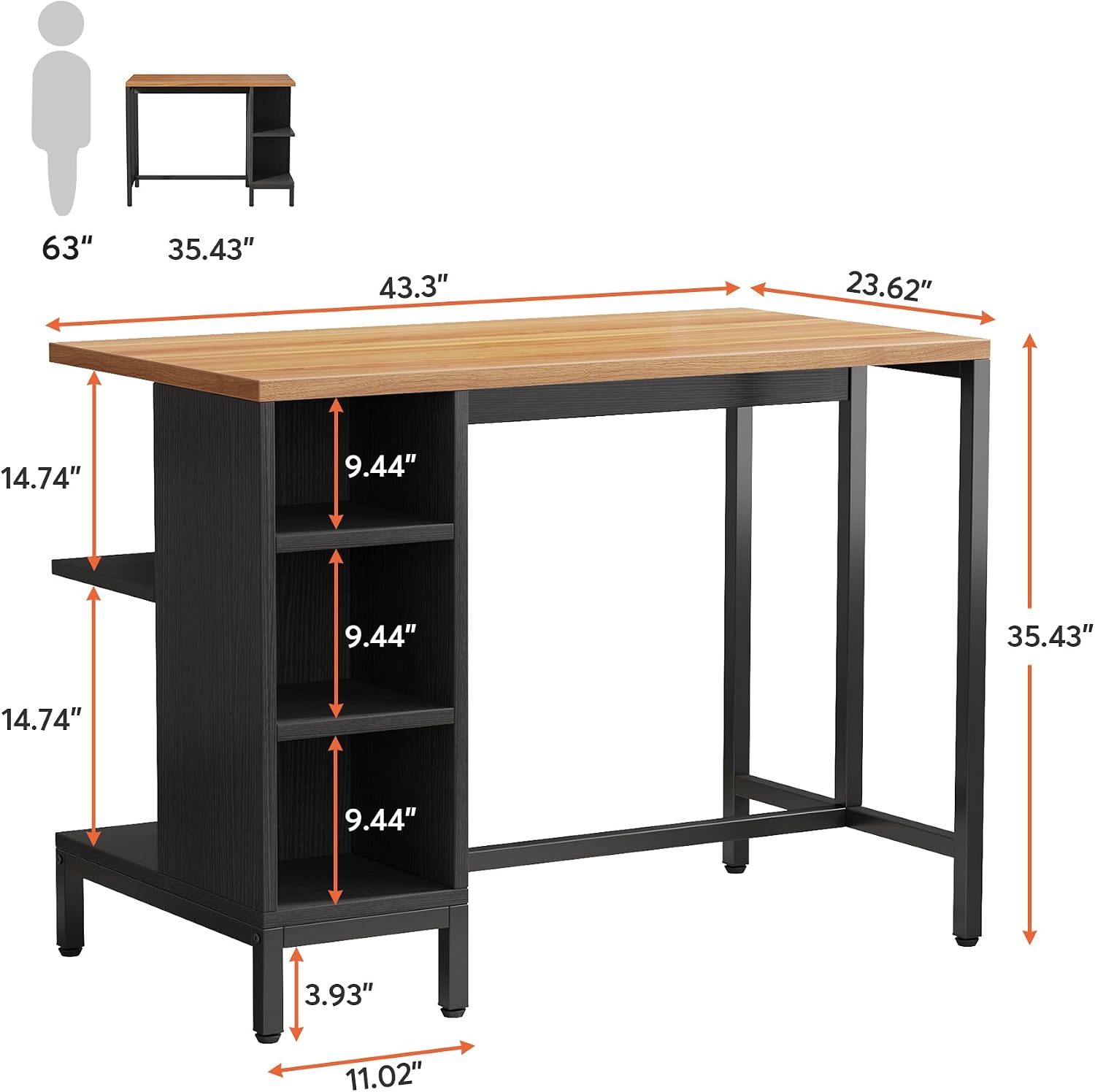 Tribesigns 43" Butcher Block Island Review: Storage & Worktop. - Image 2