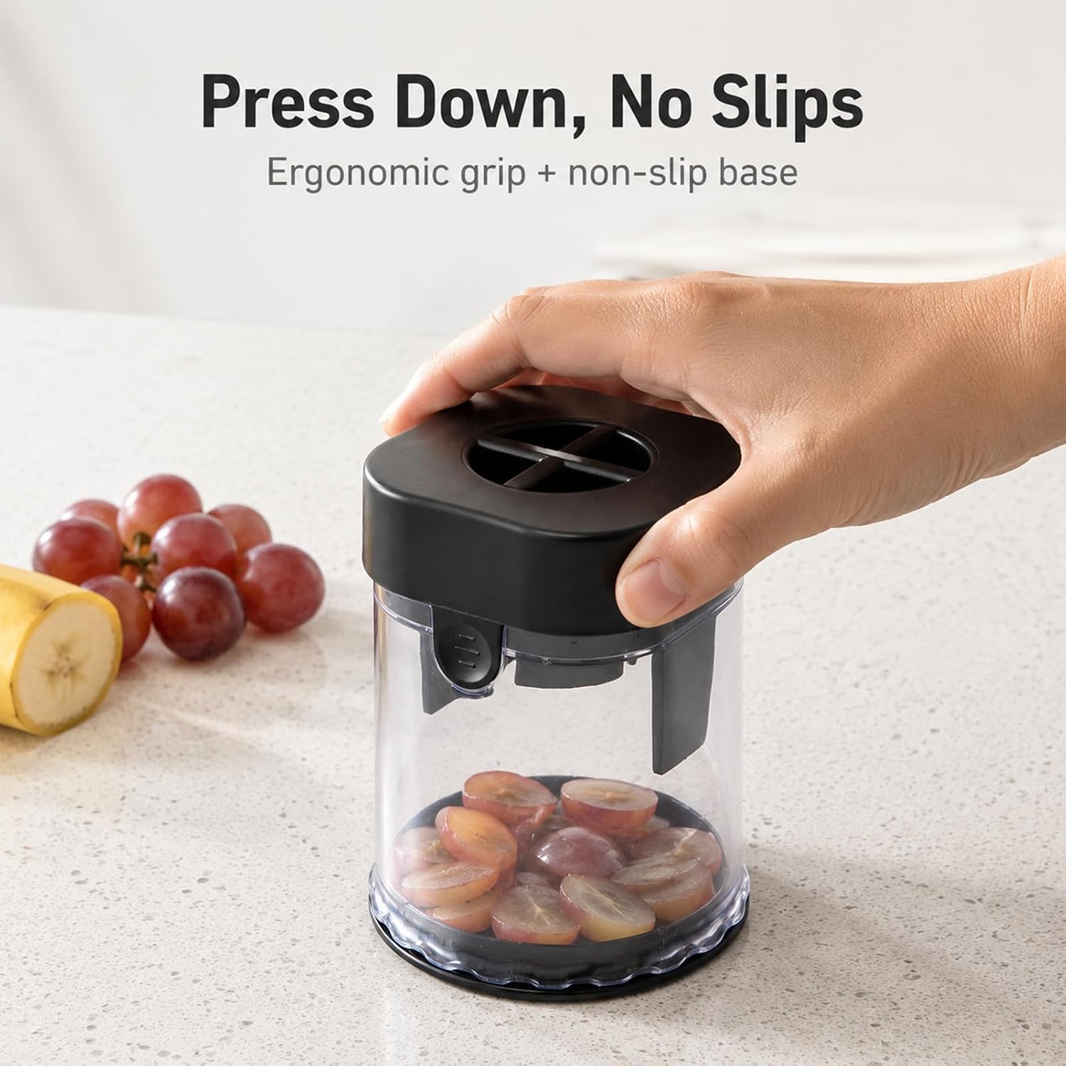 Salad Prep 2-in-1 Slicer/Dicer Cup with Lid & Blades. - Image 4