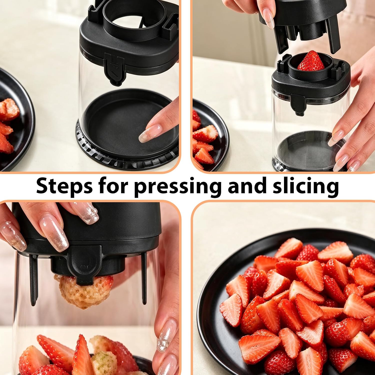 Salad Prep 2-in-1 Slicer/Dicer Cup with Lid & Blades. - Image 7