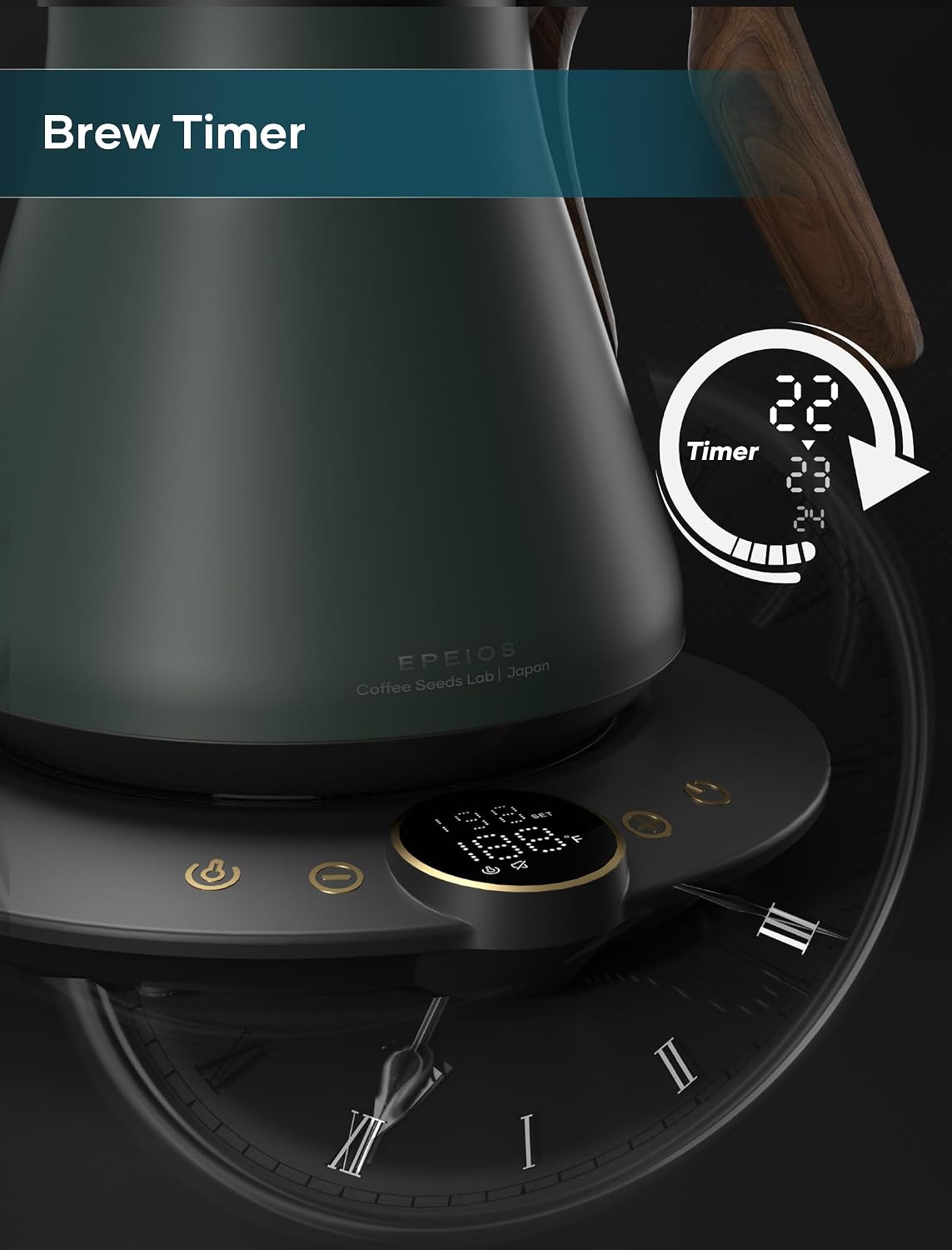 Green Gooseneck Kettle Review: Precise Temp, Quick Heat, Brew Timer, Pour Over - Image 5
