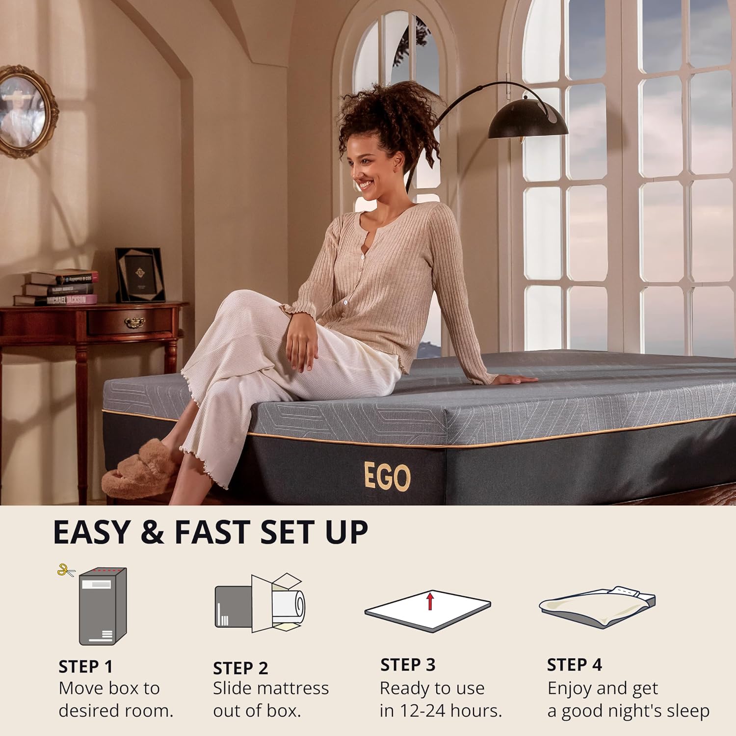 EGOHOME Queen Memory Foam Review: Medium Firm for Back Pain, Cooling, No Fiberglass - Image 5