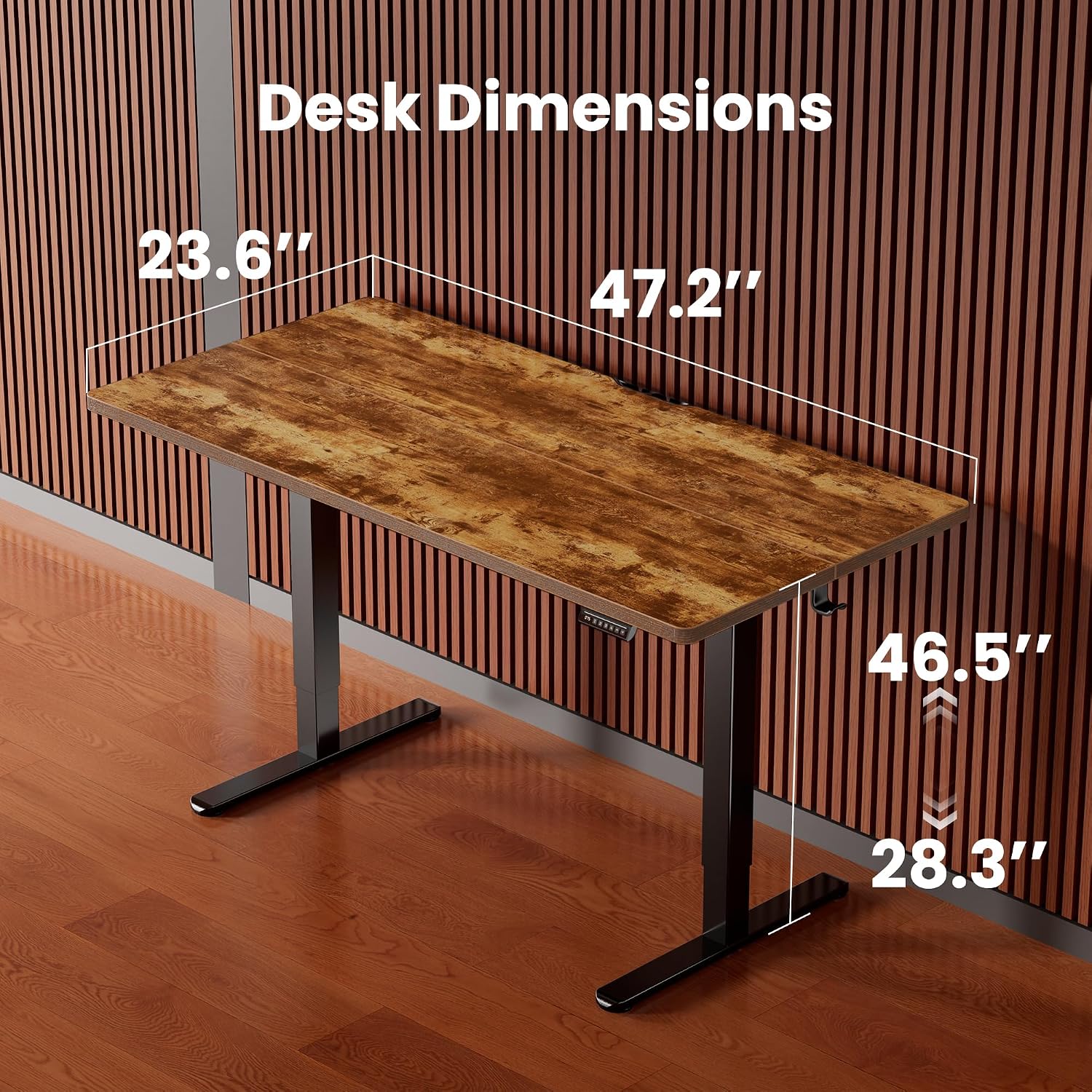 Vintage Brown ErGear Electric Sit-Stand Desk Review (48x24 Memory) - Image 3