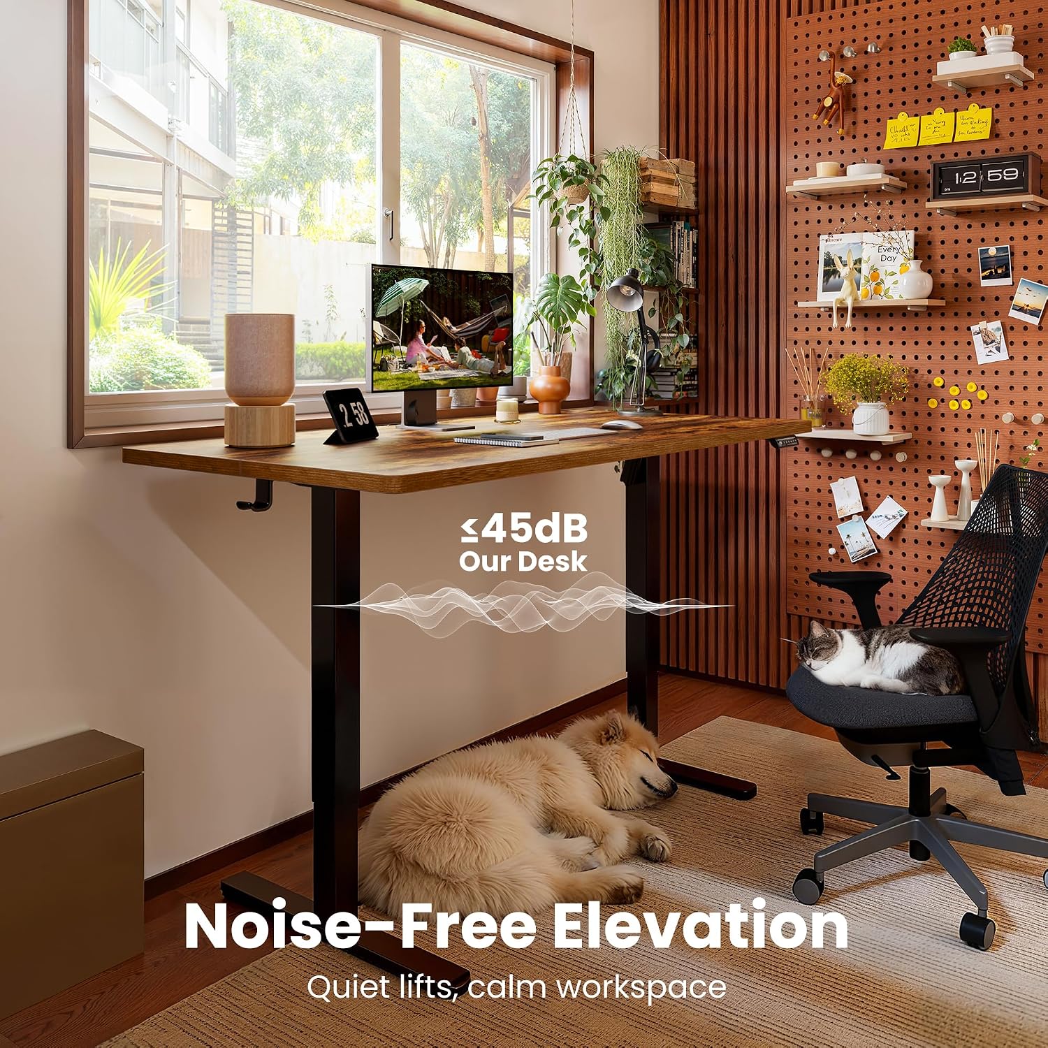 Vintage Brown ErGear Electric Sit-Stand Desk Review (48x24 Memory) - Image 9