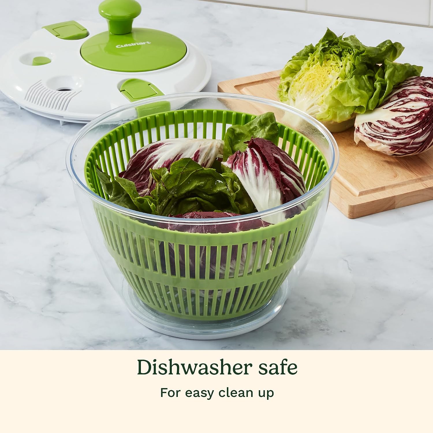 Cuisinart 3qt Salad Spinner Review: Fresh, Dry Greens & Veggies Fast - Image 3